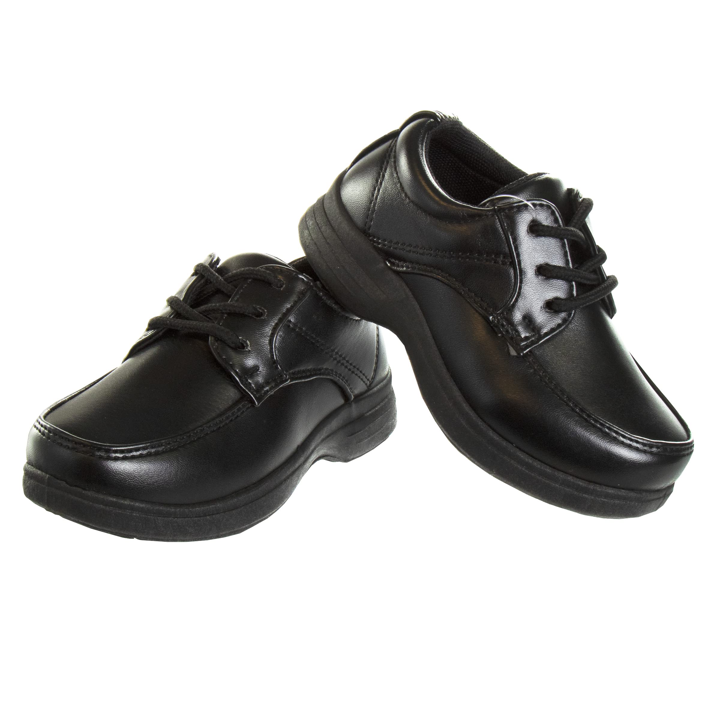 French Toast Boys Shoes - Kids Oxford School Uniform Loafer Church Dress Shoes Slip-On Faux-Leather (Toddler-Big Kid) (Black)