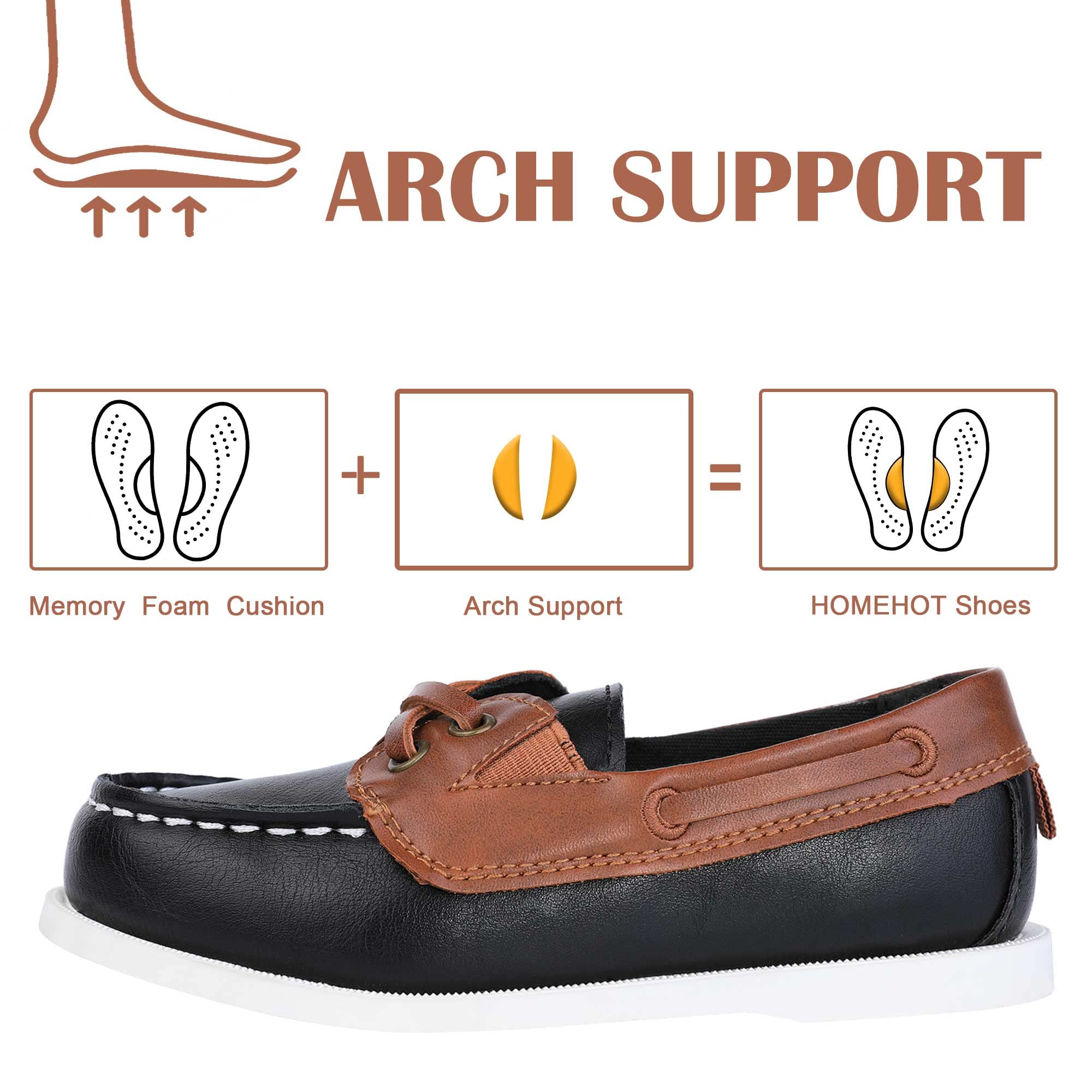 HOMEHOT Boys Dress Shoes Casual School Shoes Slip on Boys Loafers (Toddler/Little Kid/Big Kid)