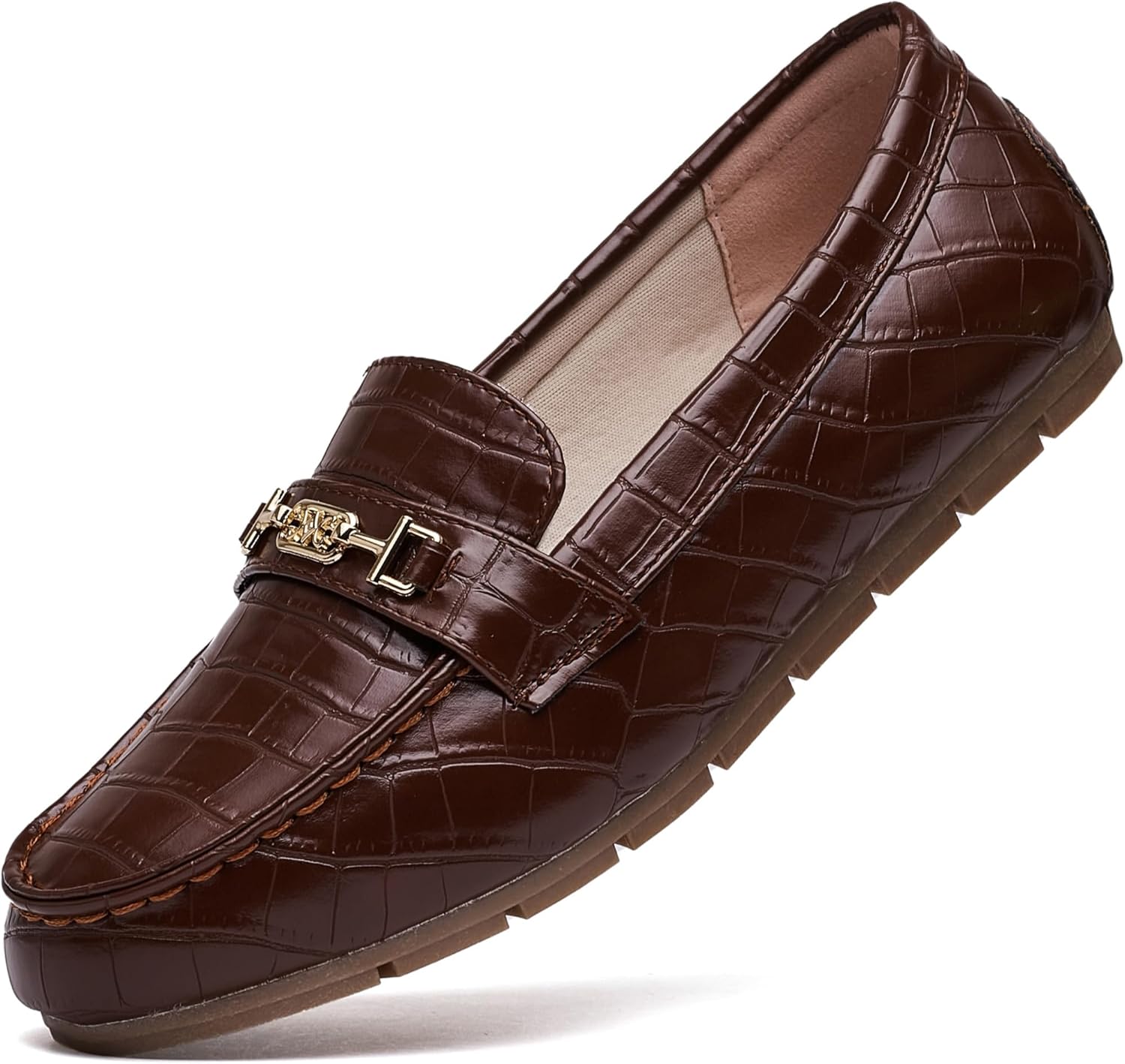 DeYashopin Women's Loafer Shoes Leisure Slip On Work Shoes Comfort Walking Flats