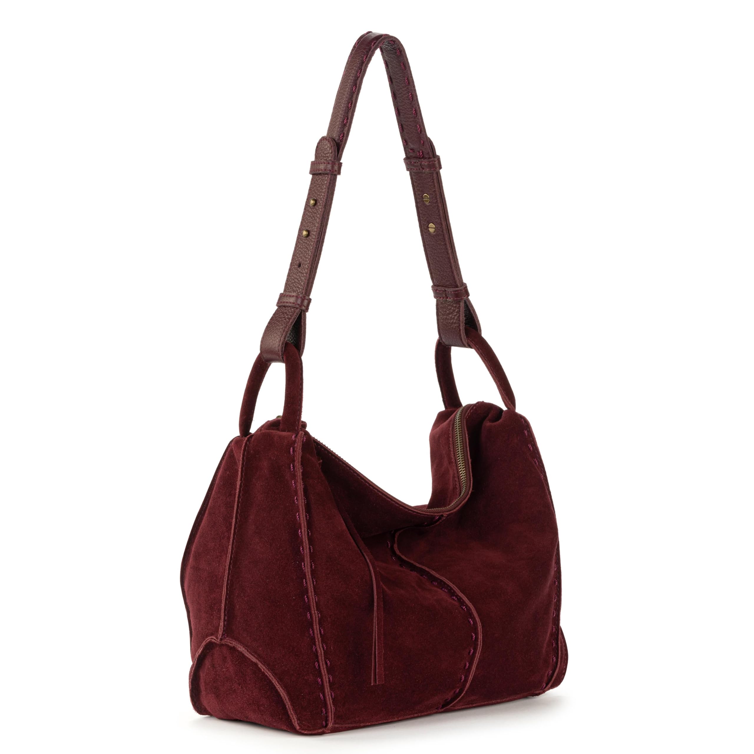 The Sak Los Feliz Hobo Purse - Premium Large Leather Women's Handbag for Everyday & Travel - Durable Purse With Zipper Pocket