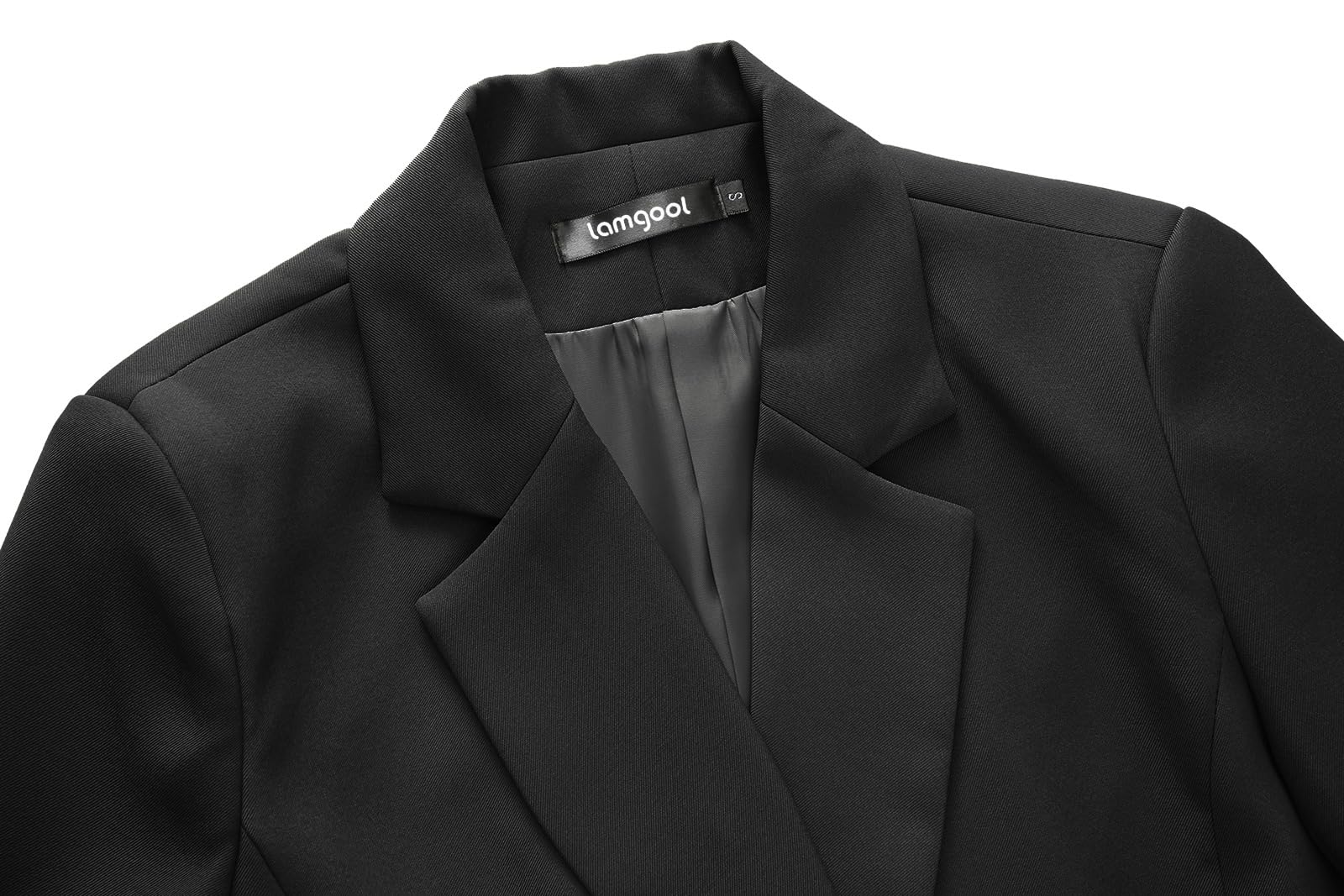 Lamgool Women's Suit 2 Piece Casual Outfits Cropped Blazer High Waisted Wide Leg Pants for Work