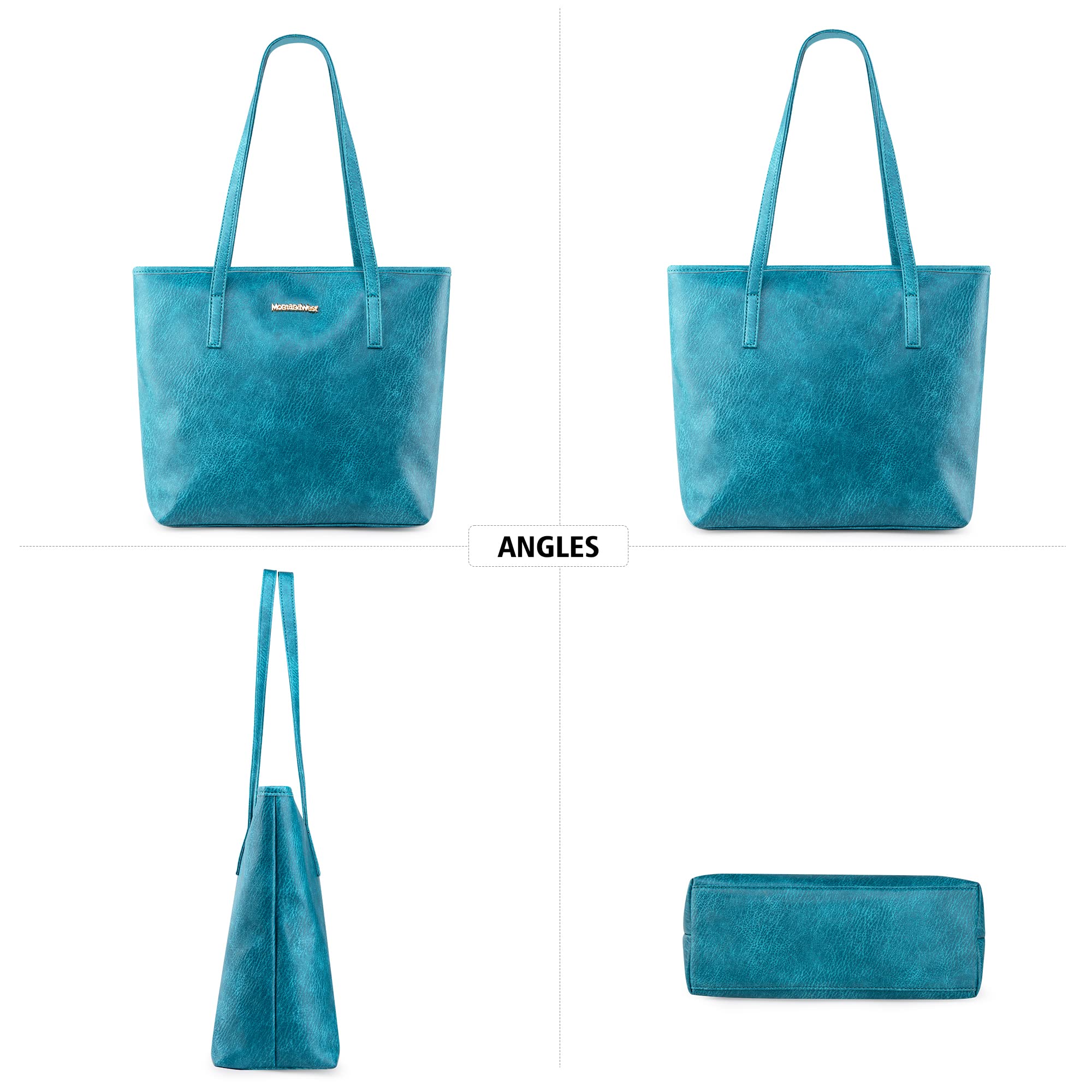 Montana West Tote Bags Vegan Leather Purses and Handbags for Women Top Handle Ladies Shoulder Bags