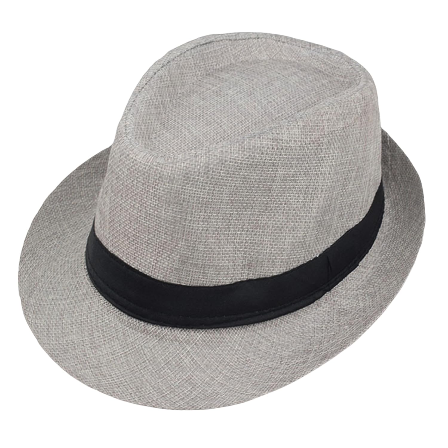 Giroir Fedora Hats for Men Women Short Brim Unisex Summer Beach Style 1920s Party Accessories