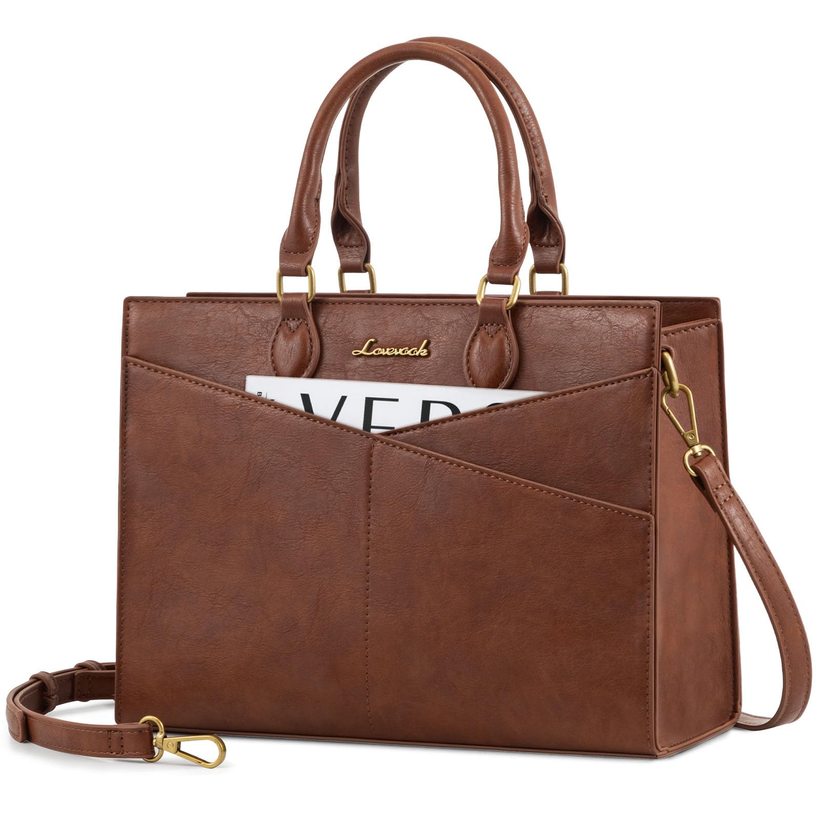 LOVEVOOK Purses for Women,Satchel Handbags Tote Bag, Black Pu Leather Shoulder Crossbody Top Handle Purse with Zipper