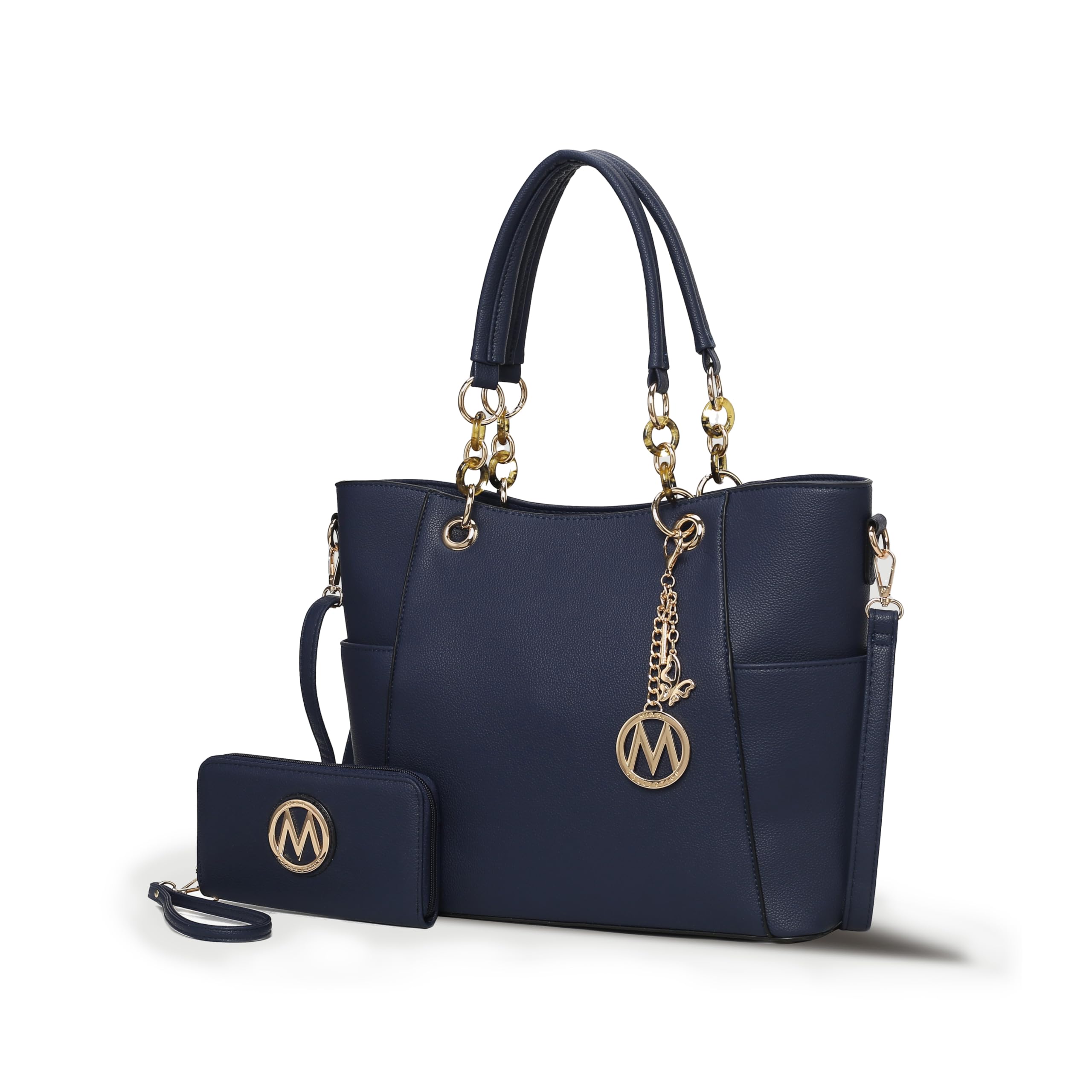 MKF Collection Tote Bag for Women, Handbag Set with Wallet-Top-Handle- Vegan Leather Purse