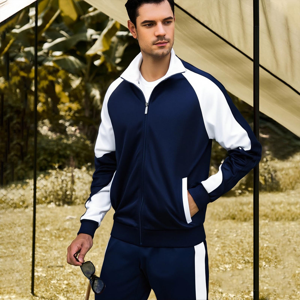 MANTORS Mens Track Suits 2 Piece Set Full Zip Tracksuit Sweat Suits