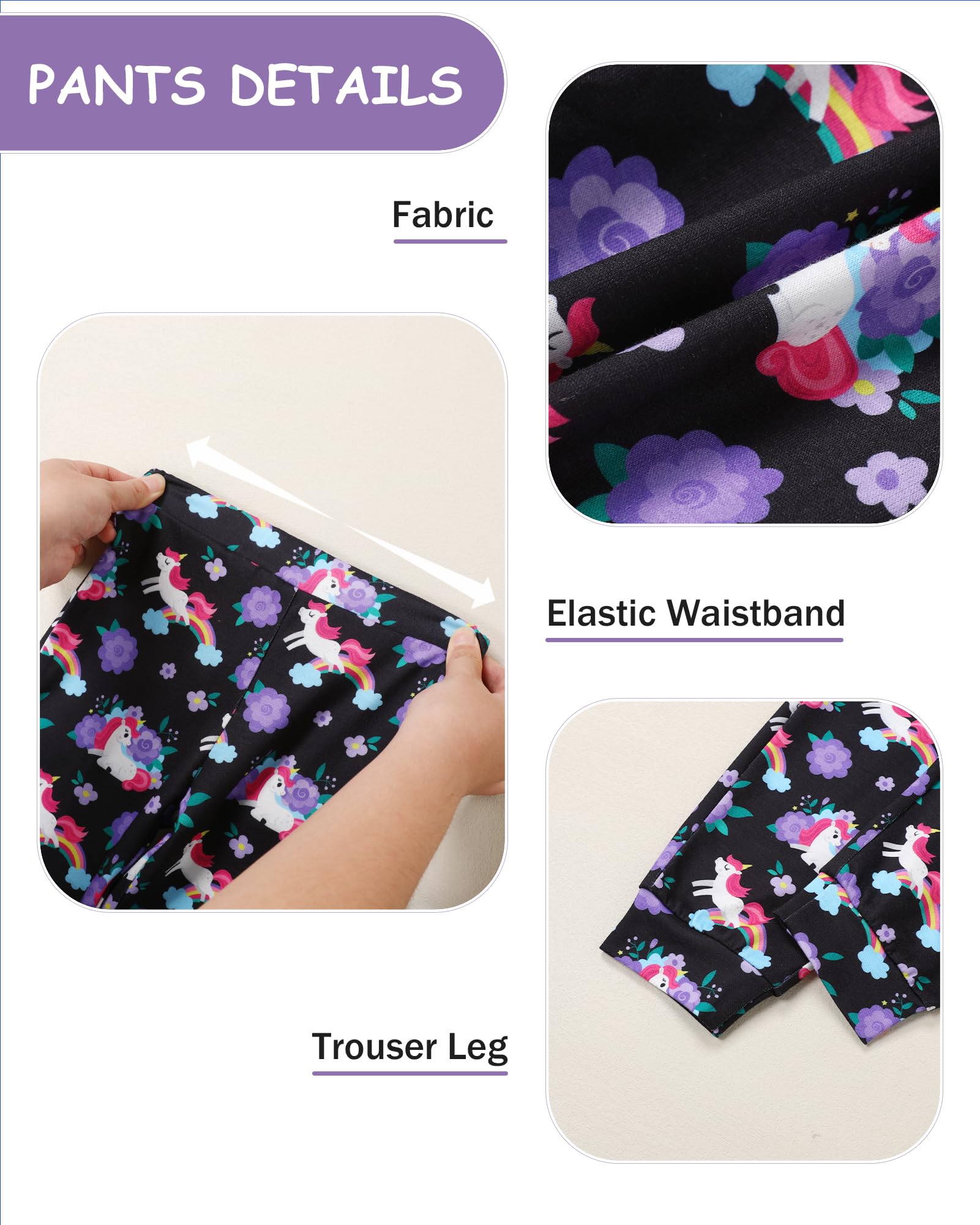 Coco&RARA Toddler Girls Clothes Baby Hoodie Sweatshirt Flower Sweatpants Outfits 2pcs Fall Winter Tracksuit Set 18M-6T