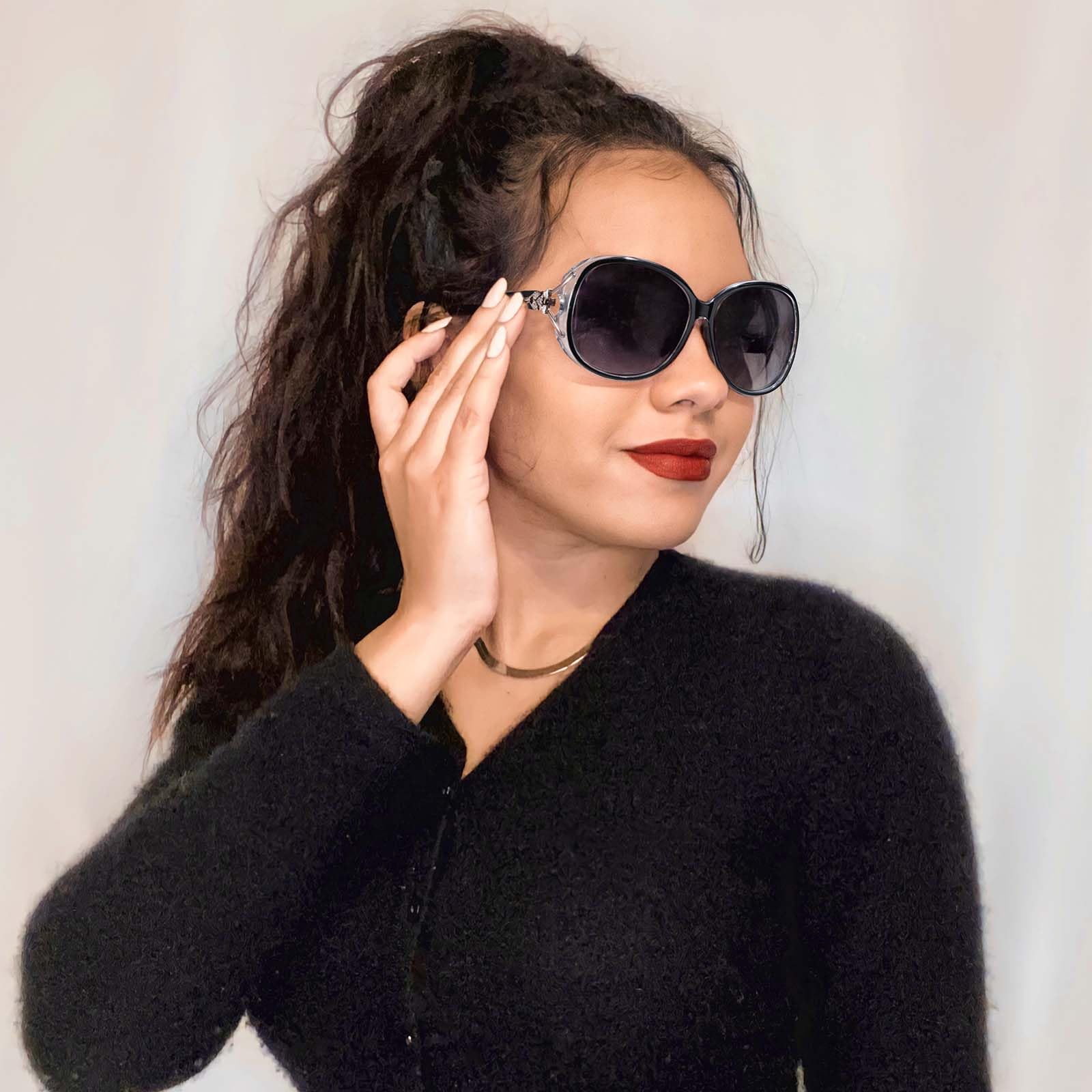 FIMILU Sunglasses for Women Trendy Polarized Sunglasses Oversized Big Sun Glasses Ladies Shades UV Protection