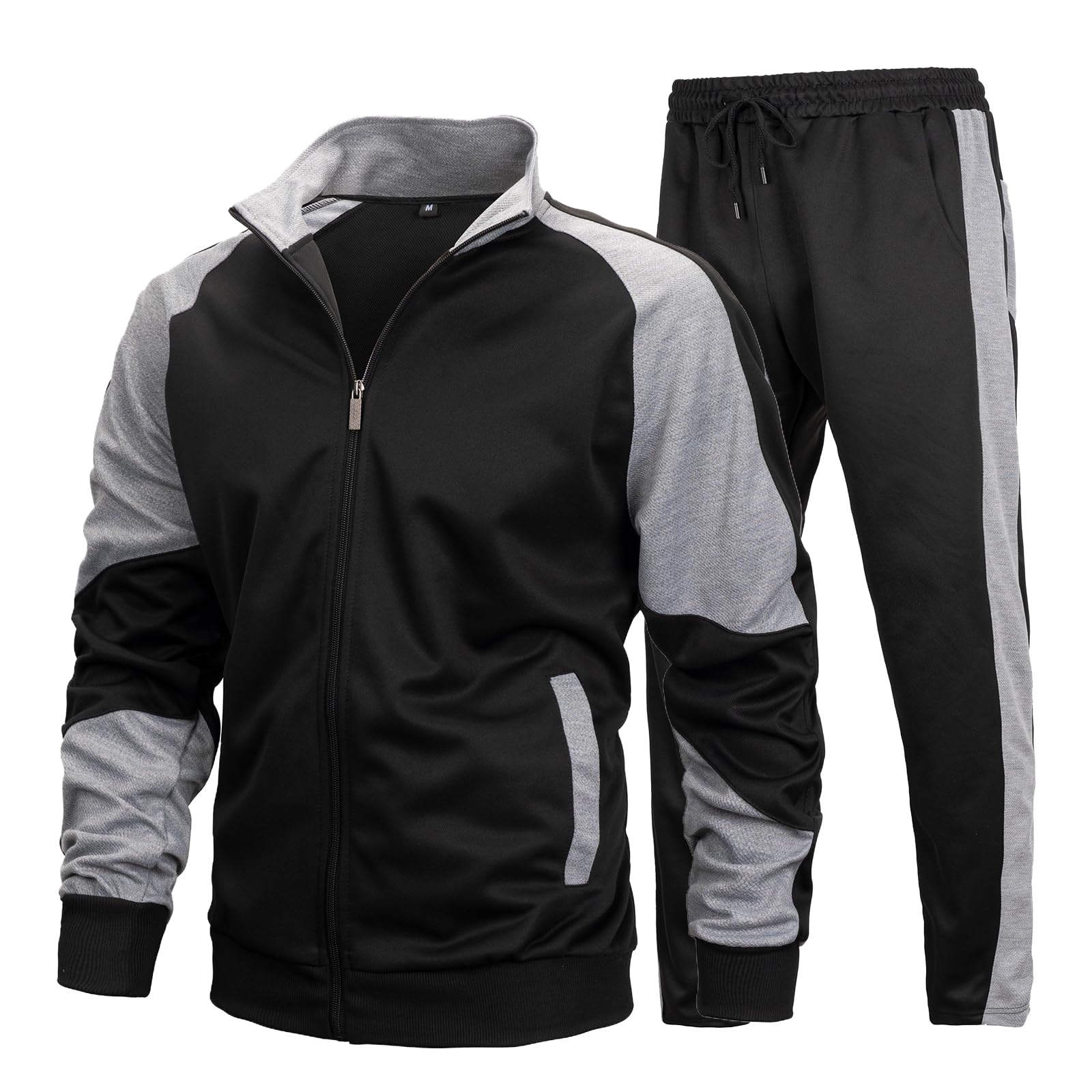 LBL Leading the Better Life Mens Track Suits Casual Full Zip Sweat Suit Active Jackets and Pants 2 Piece Outfits