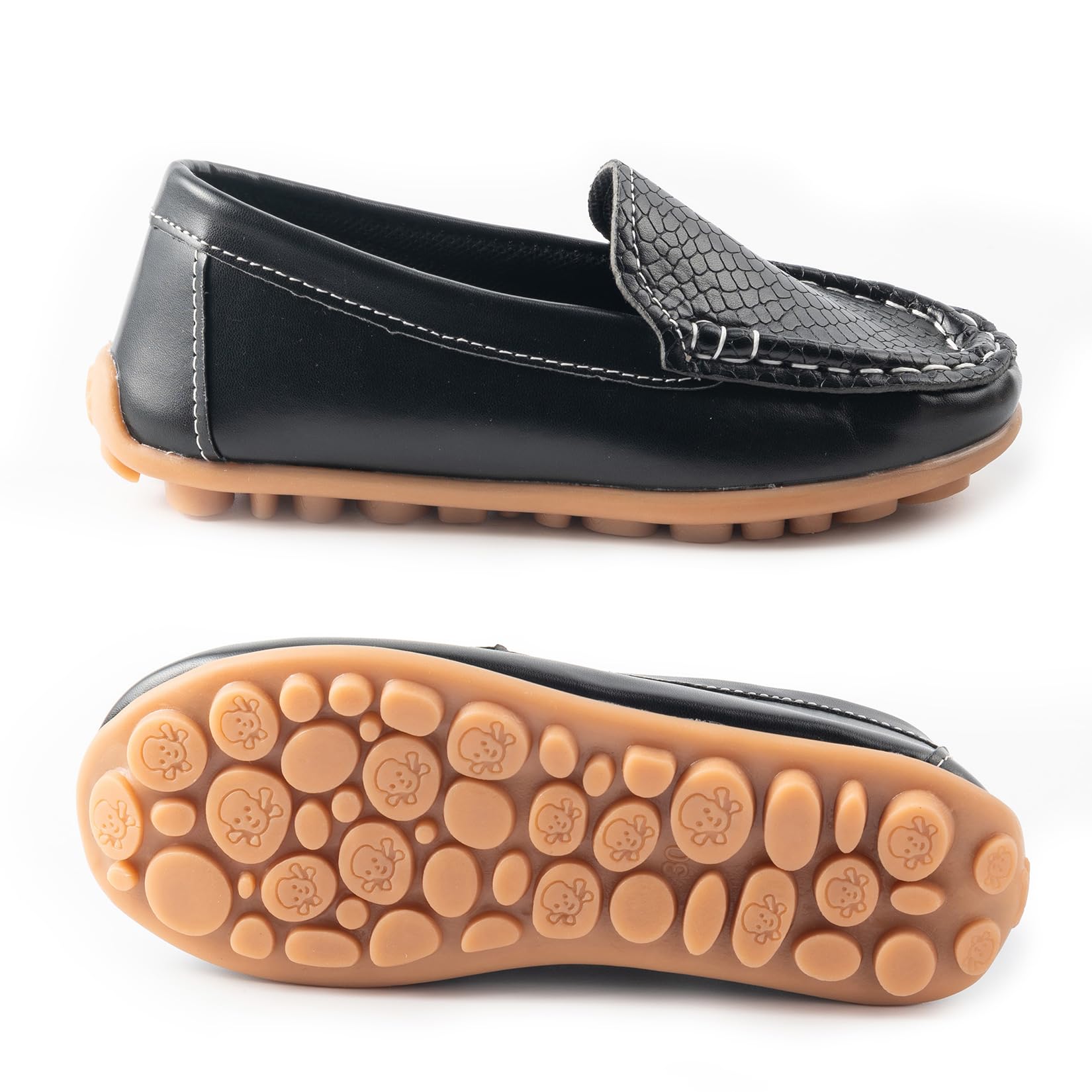 Boys Girls Loafers Dress Flats Slip-On Oxford Casual Moccasins School Walking Boat Shoes(Toddler/Little Kid/Big Kid)