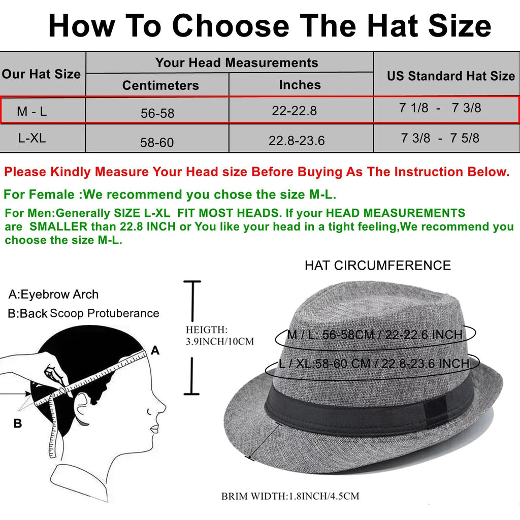 5 Pack Bulk Cuban Fedora Sun Hats Men with Adjustable Strap, Short Brim 1920s Unisex Party Costume Hats Women.