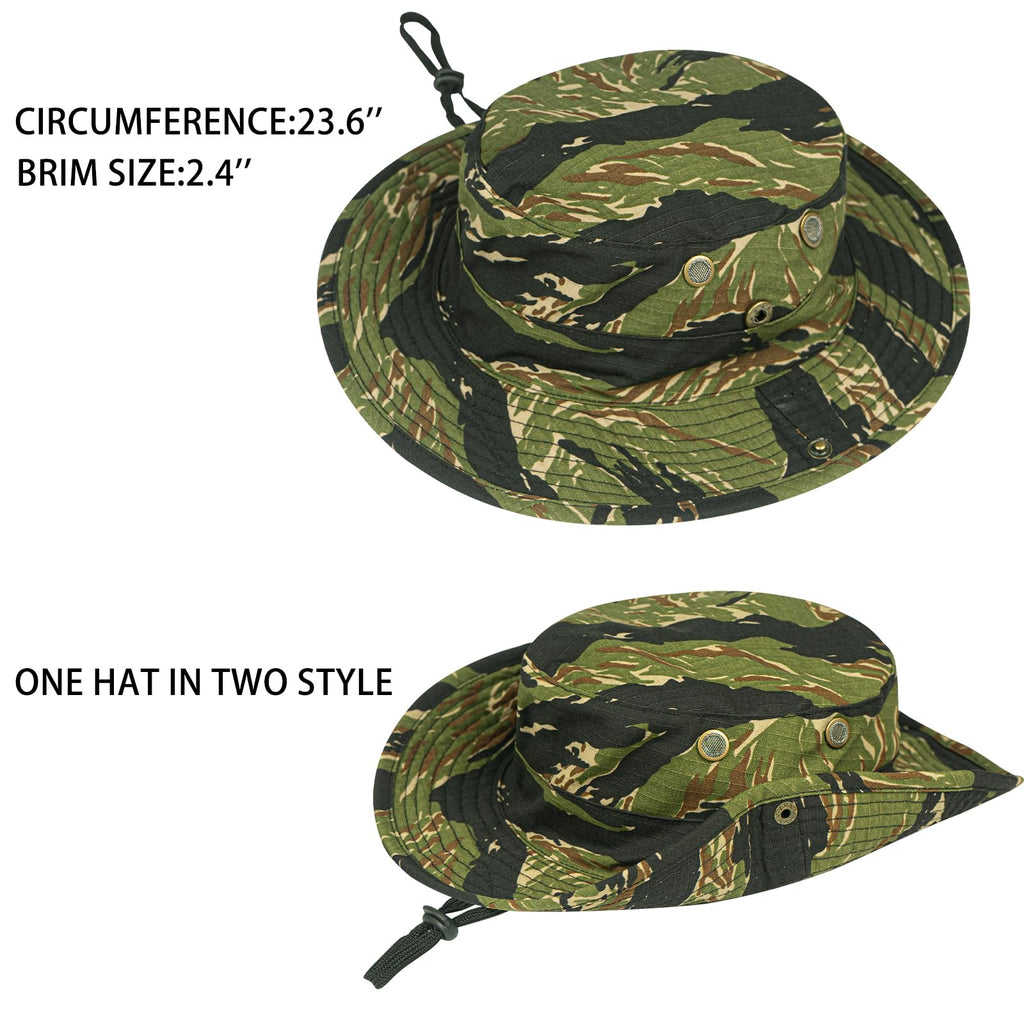 Sun Hats for Men Women Boonie Hat Foldable Fishing Hat UPF 50+ Bucket Hat for Fishing Hiking Garden Safari Beach