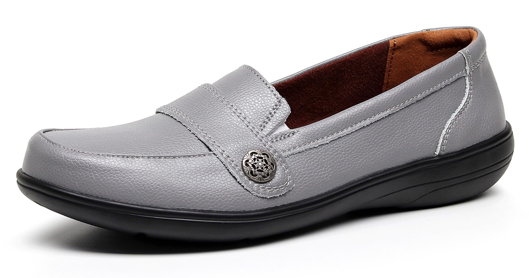 VenusCelia Women's Band Walking Flat Loafer