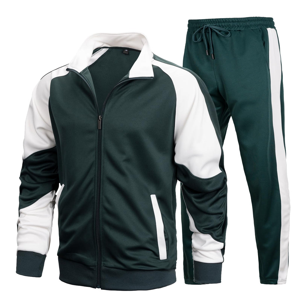 LBL Leading the Better Life Mens Track Suits Casual Full Zip Sweat Suit Active Jackets and Pants 2 Piece Outfits