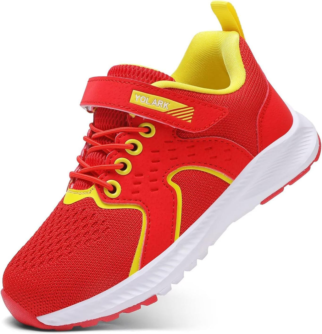Kids Sneakers for Boys Girls Running Tennis Shoes Non-Slip Hiking Walking Shoes Lightweight Breathable Sport Athletic