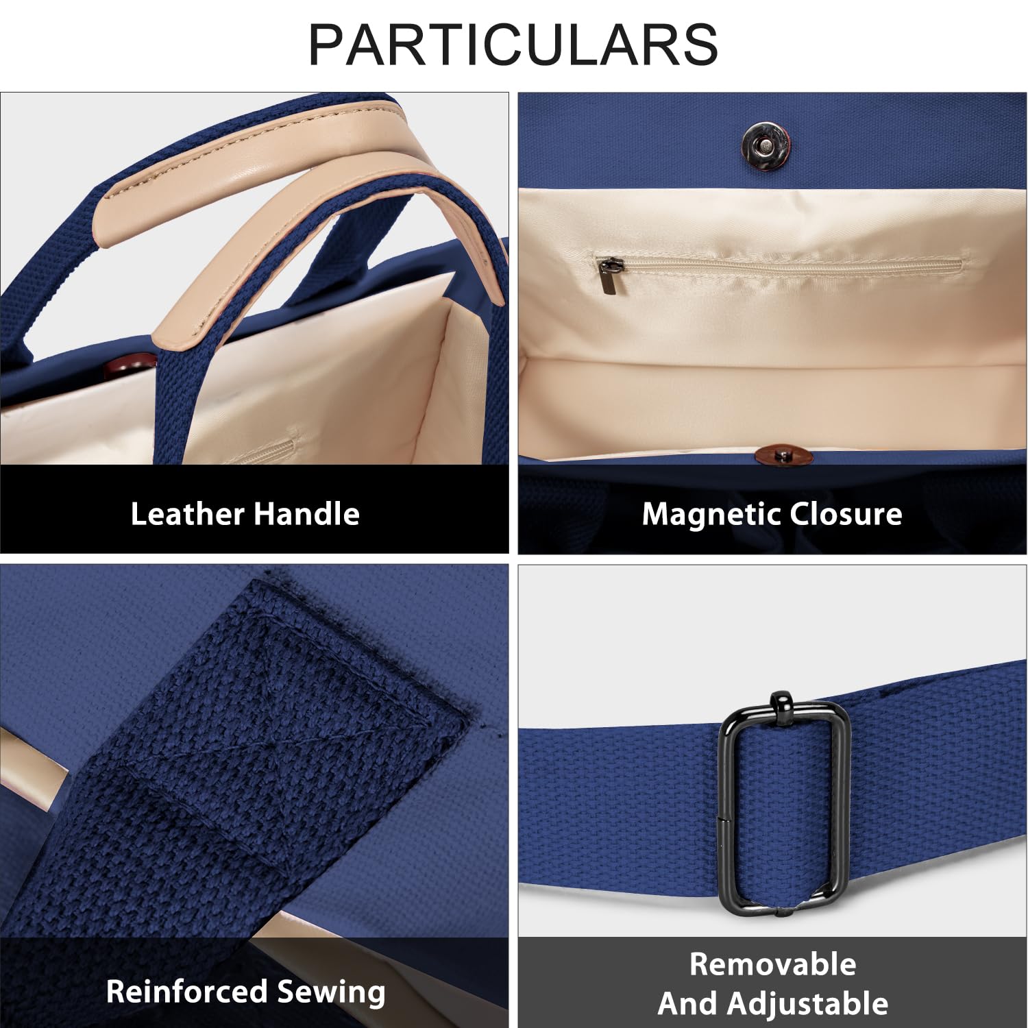 Tote Bags for Women Canvas Tote Purse Crossbody with Pockets Top Handle Shoulder Satchel Bag for Women