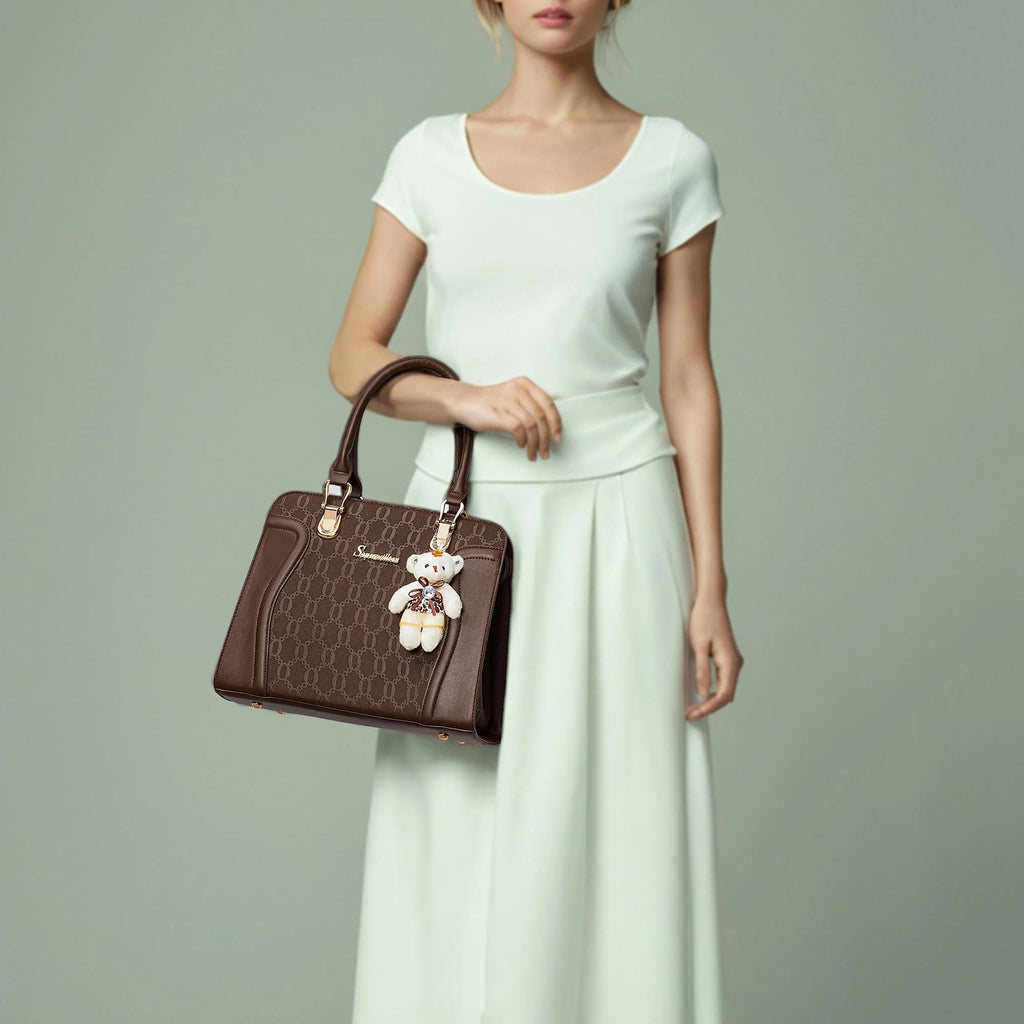 Women's Fashion Handbags Tote Bags Shoulder Bag Top Handle Satchel Purse Set 4pcs