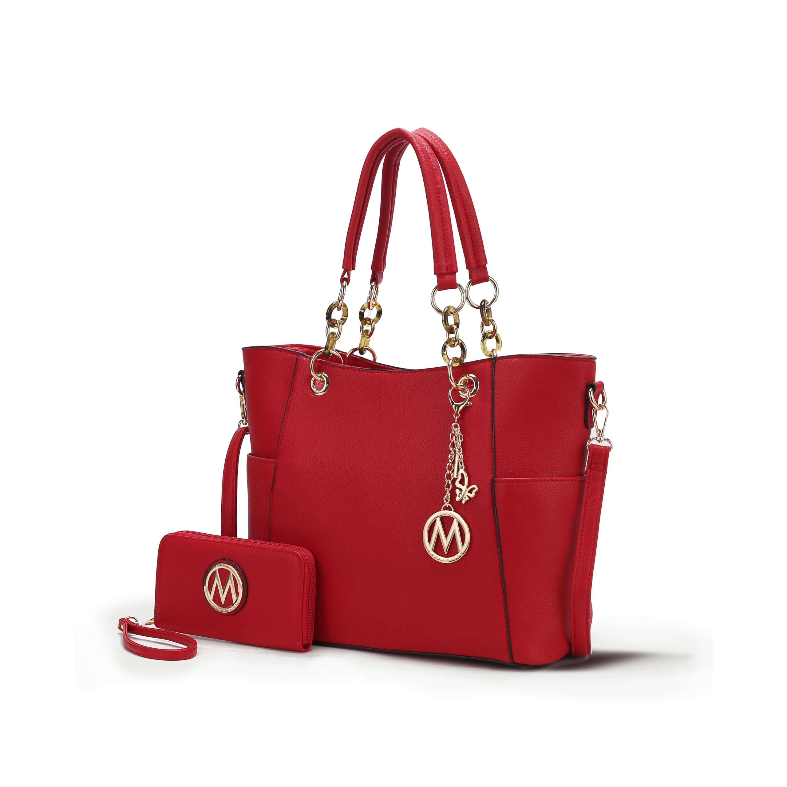 MKF Collection Tote Bag for Women, Handbag Set with Wallet-Top-Handle- Vegan Leather Purse