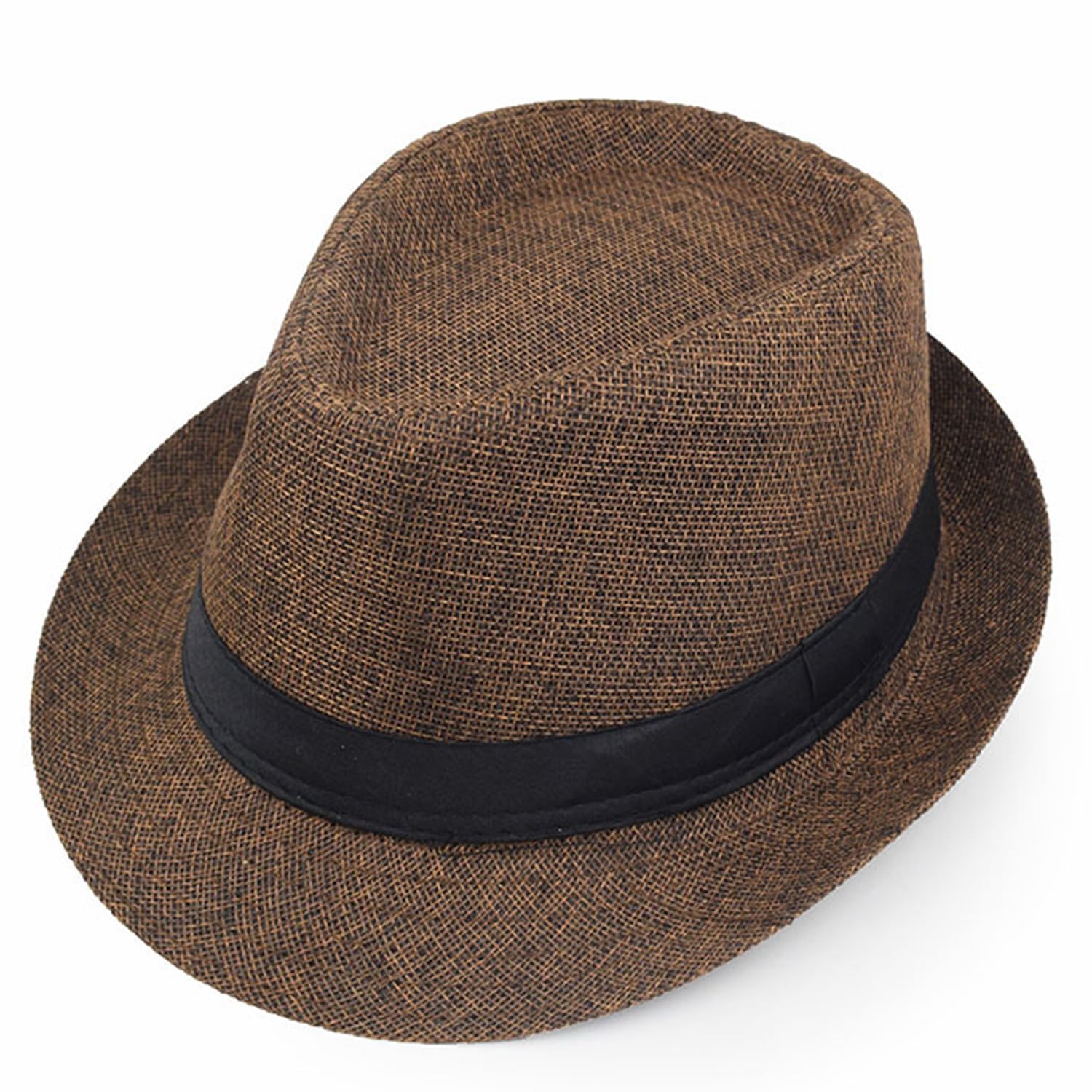 Giroir Fedora Hats for Men Women Short Brim Unisex Summer Beach Style 1920s Party Accessories