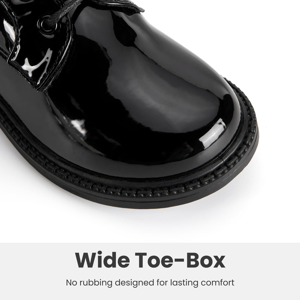 PATPAT Boys Girls Dress Shoes,Oxford Loafers Formal School Shoes for Toddler Little Big Kids