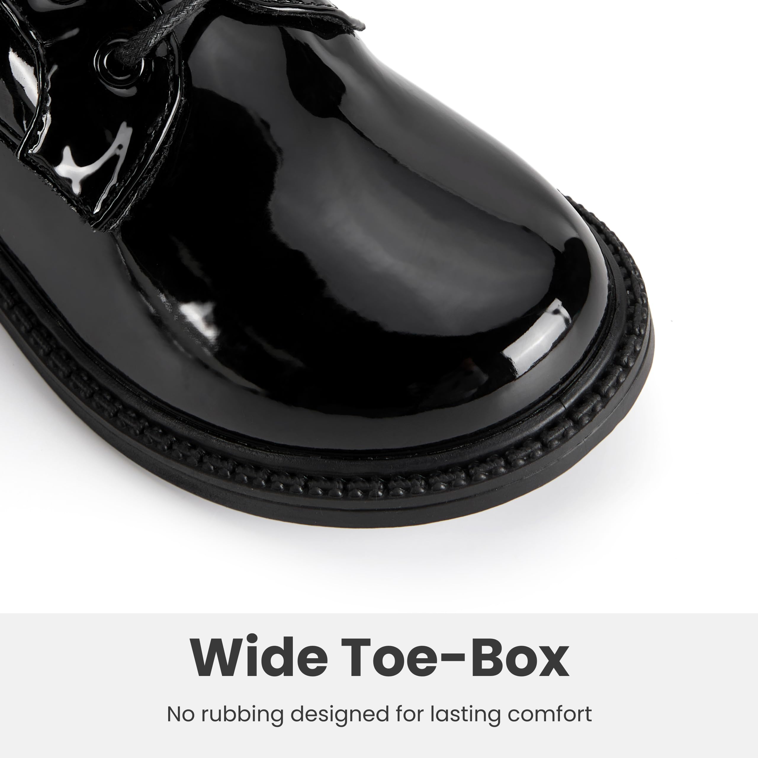 PATPAT Boys Girls Dress Shoes,Oxford Loafers Formal School Shoes for Toddler Little Big Kids