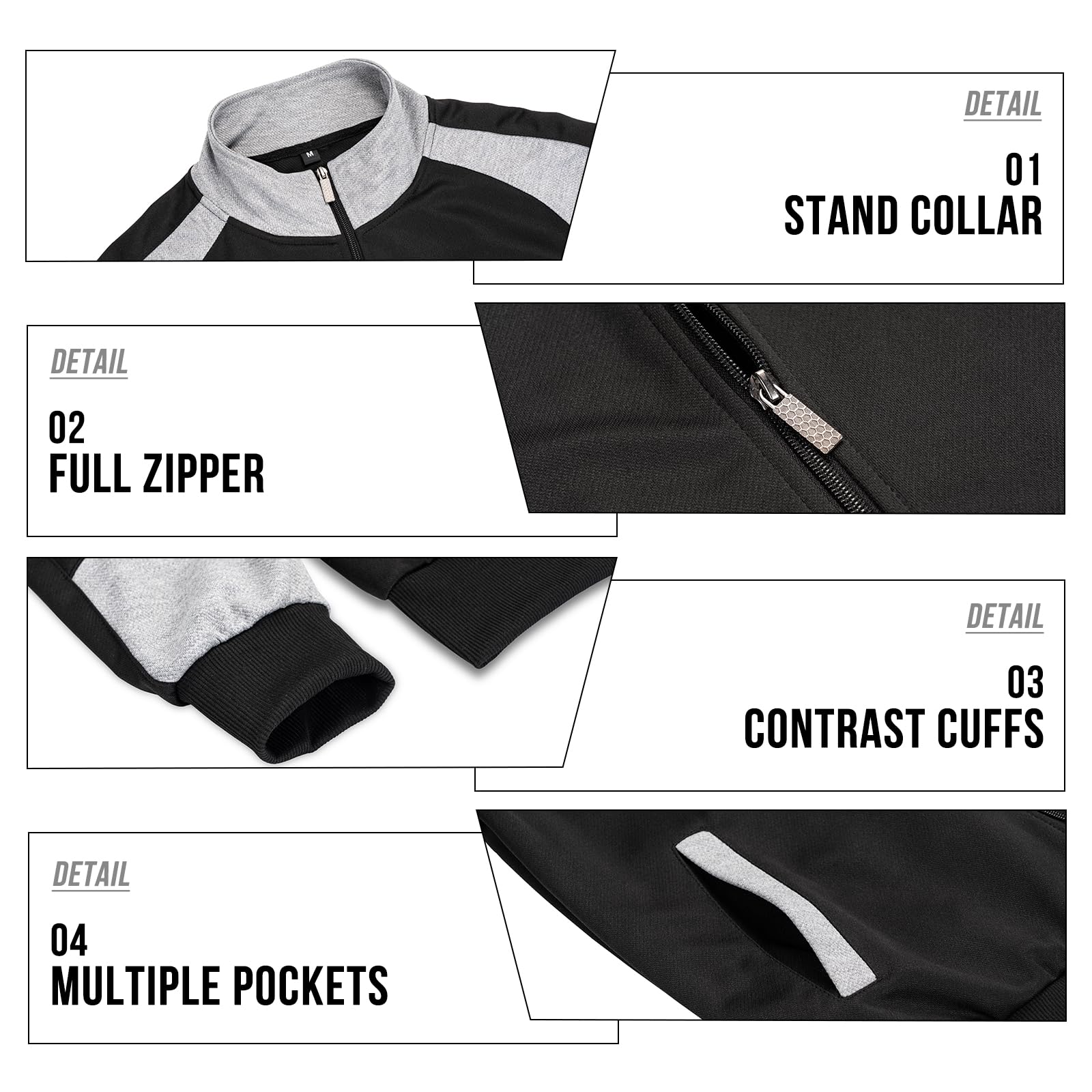 MANTORS Mens Track Suits 2 Piece Set Full Zip Tracksuit Sweat Suits