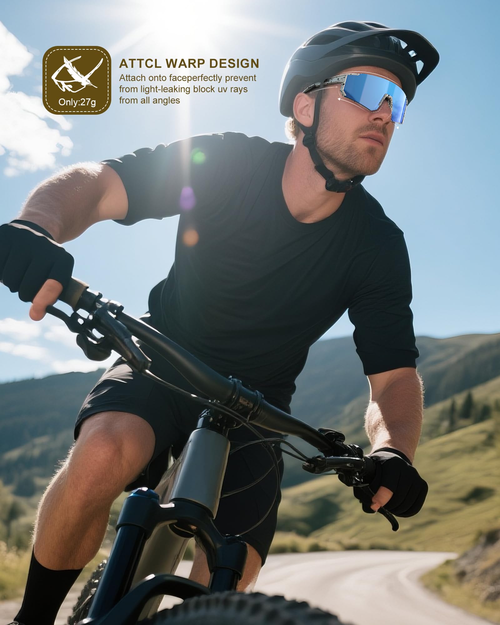 Polarized Sport Sunglasses-Men-Women Running-Sunglasses: Cycling Sun Glasses UV Protection Driving Fishing 3packs