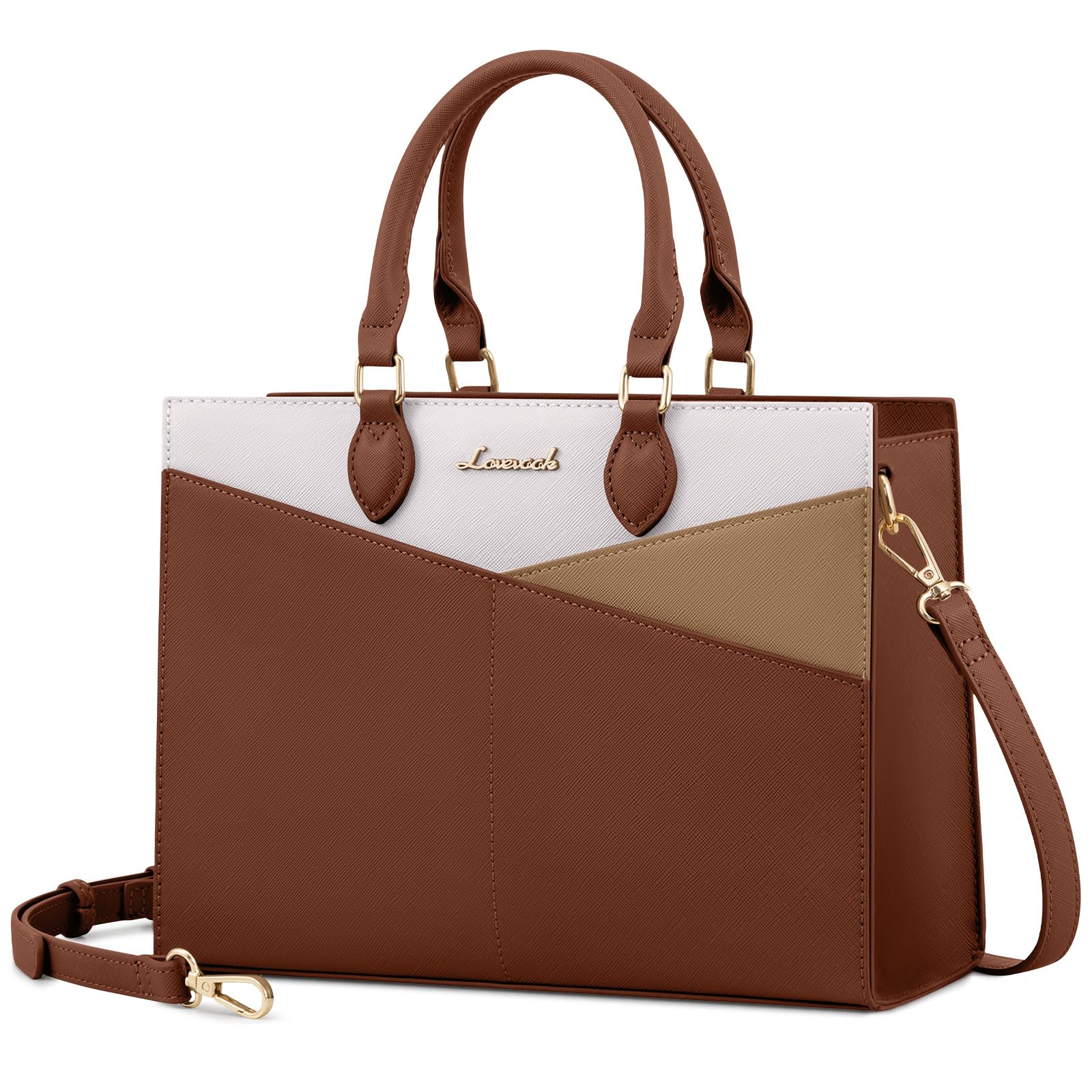 LOVEVOOK Purses for Women,Satchel Handbags Tote Bag, Black Pu Leather Shoulder Crossbody Top Handle Purse with Zipper