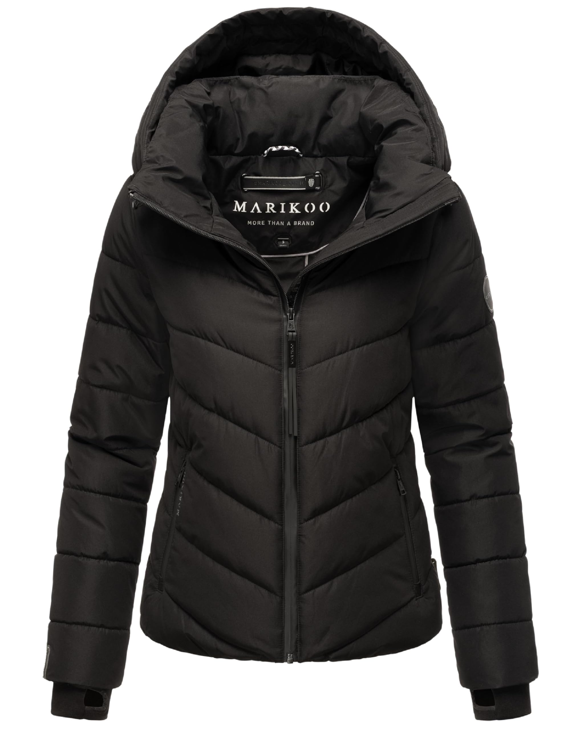 Marikoo Women's Winter Jacket with Hood - Weather-Resistant - Quilted Puffer Coat - Samuiaa XVI XS-3XL