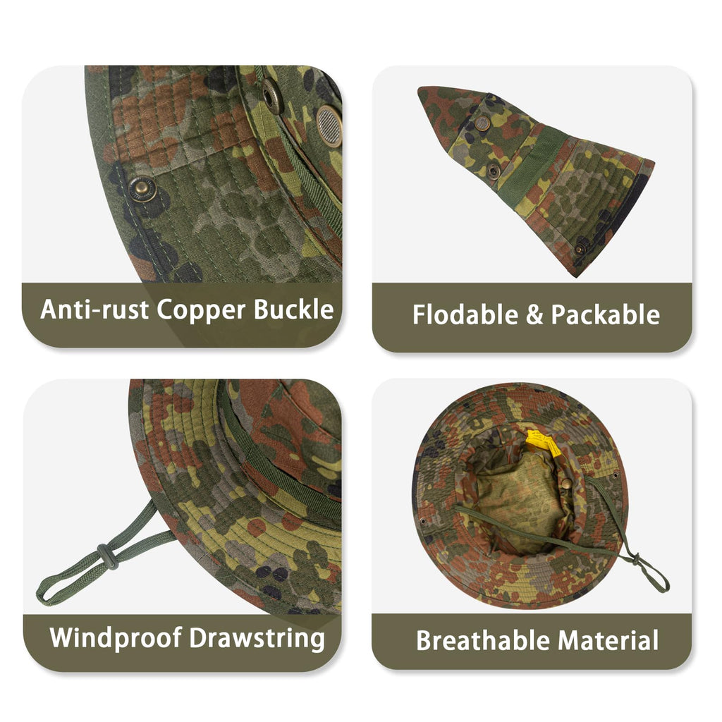 Sun Hats for Men Women Bucket Hat UPF 50+ UV Protection Boonie Hat for Safari Fishing Hiking Garden Beach