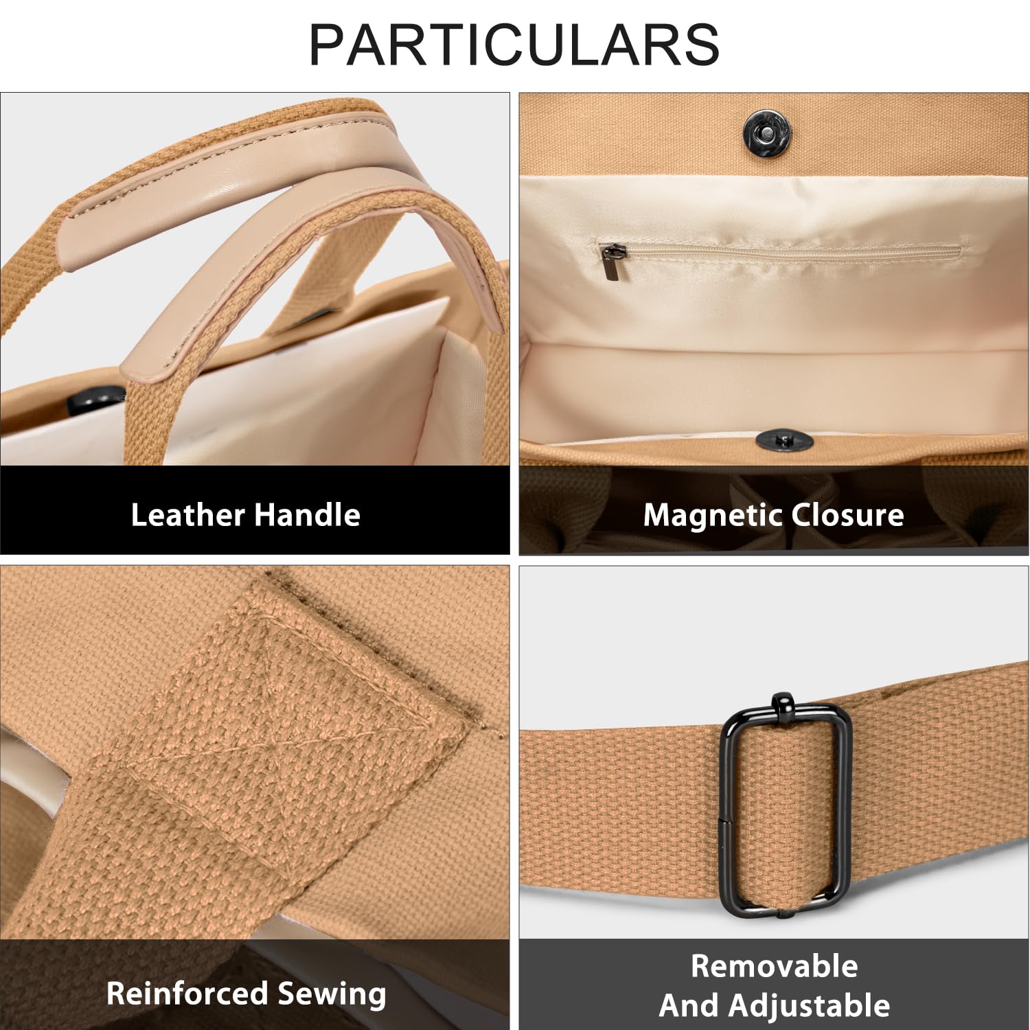 Tote Bags for Women Canvas Tote Purse Crossbody with Pockets Top Handle Shoulder Satchel Bag for Women