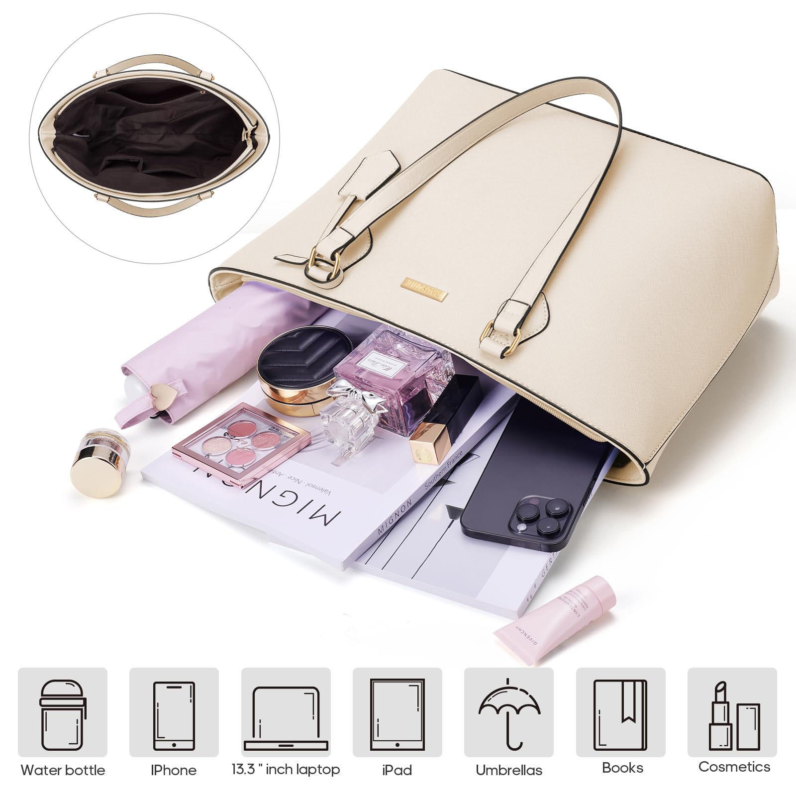 4PCS Women Fashion Handbags Purses Wallet Shoulder Bags Casual Tote Bag Crossbody Bags, Handbag Set Gift for Ladies Girls