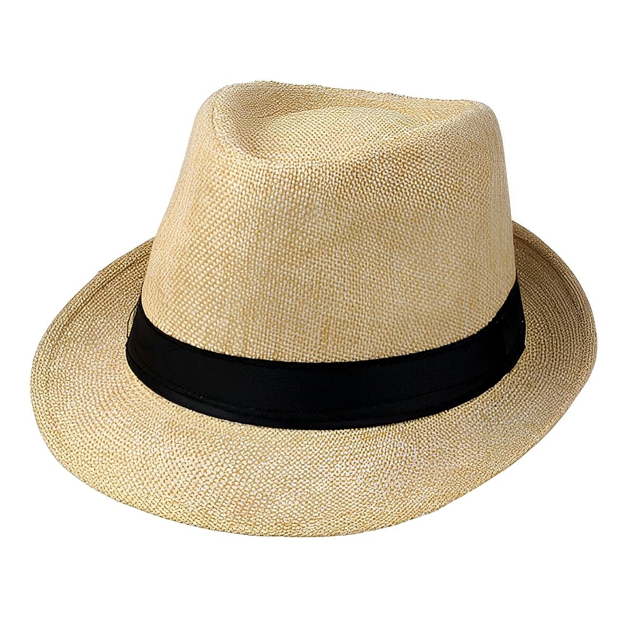 Giroir Fedora Hats for Men Women Short Brim Unisex Summer Beach Style 1920s Party Accessories