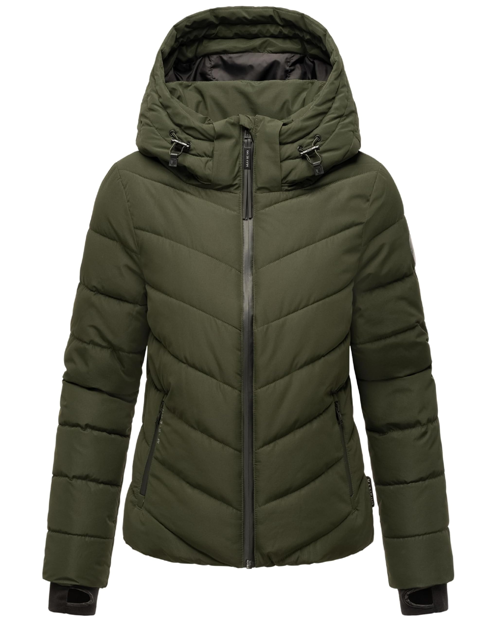 Marikoo Women's Winter Jacket with Hood - Weather-Resistant - Quilted Puffer Coat - Samuiaa XVI XS-3XL