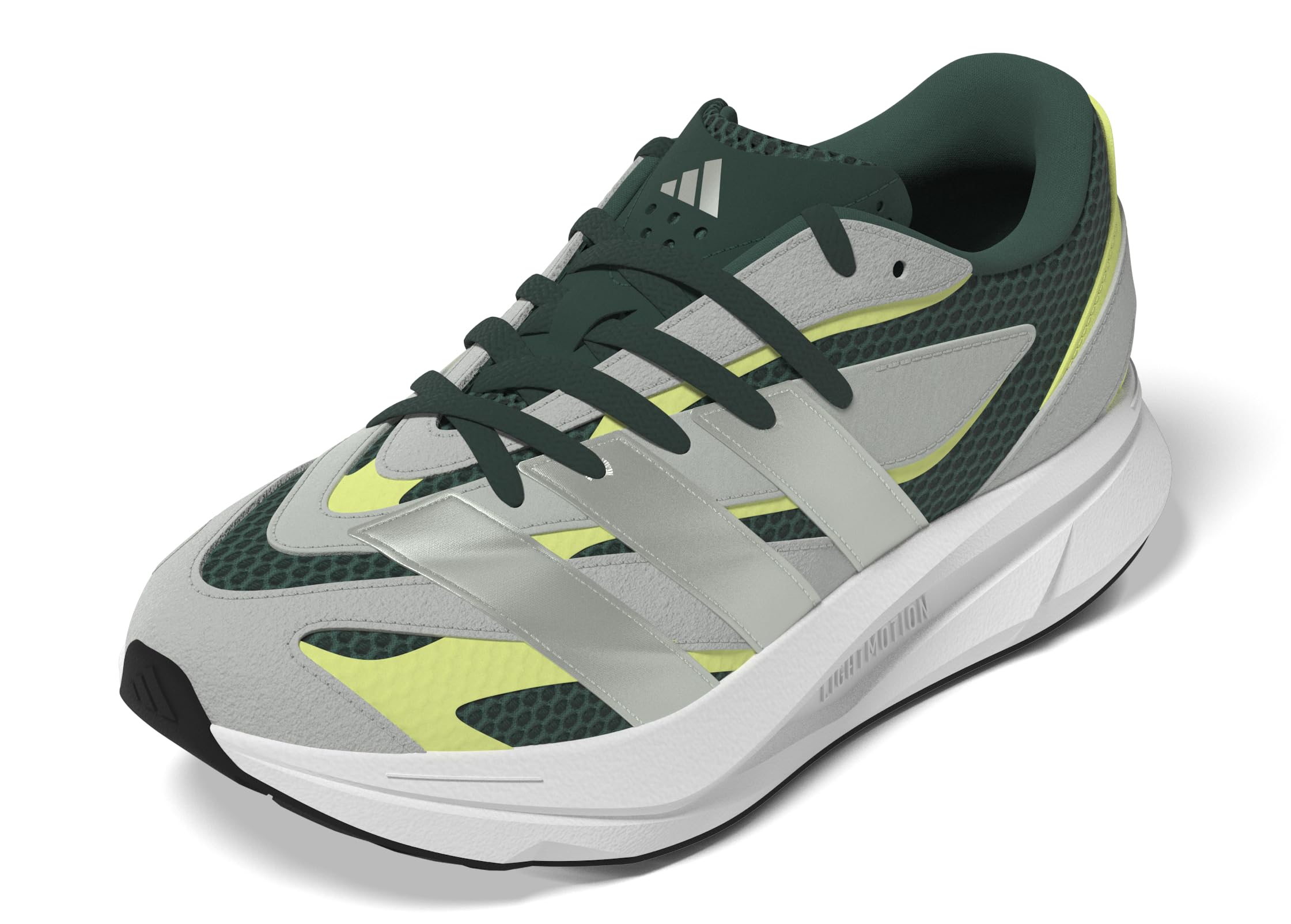 adidas Kids Boys Lightblaze Lace Up Sneakers Shoes Casual - Grey, Off White