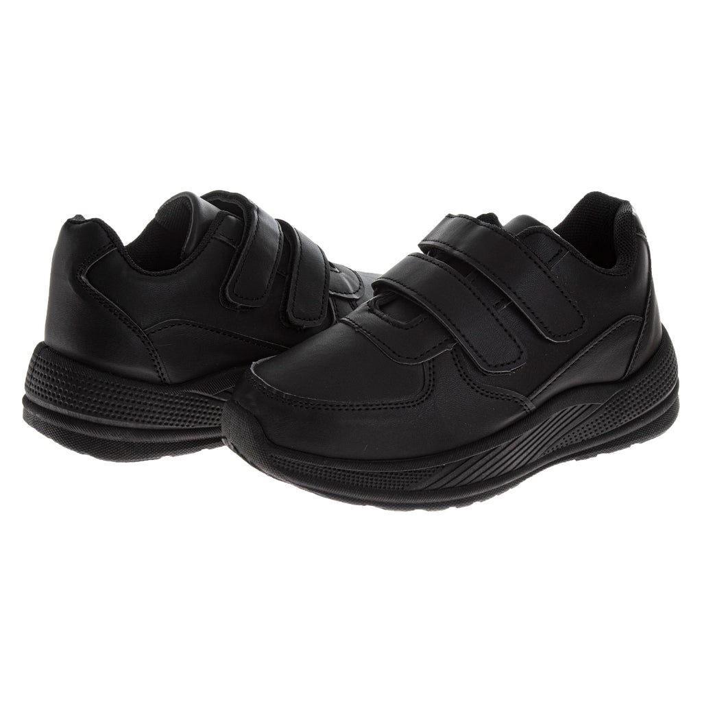 French Toast Boys Shoes - Kids Oxford School Uniform Loafer Church Dress Shoes Slip-On Faux-Leather (Toddler-Big Kid) (Black)