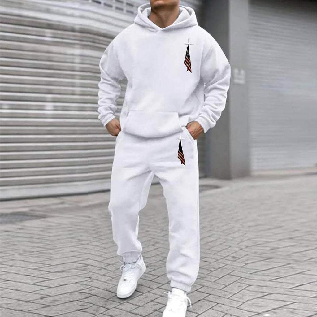 Men's Jogger Set 2 Piece Lounge Sweatshirt Sets Outfits Matching Sweatsuits Two Piece