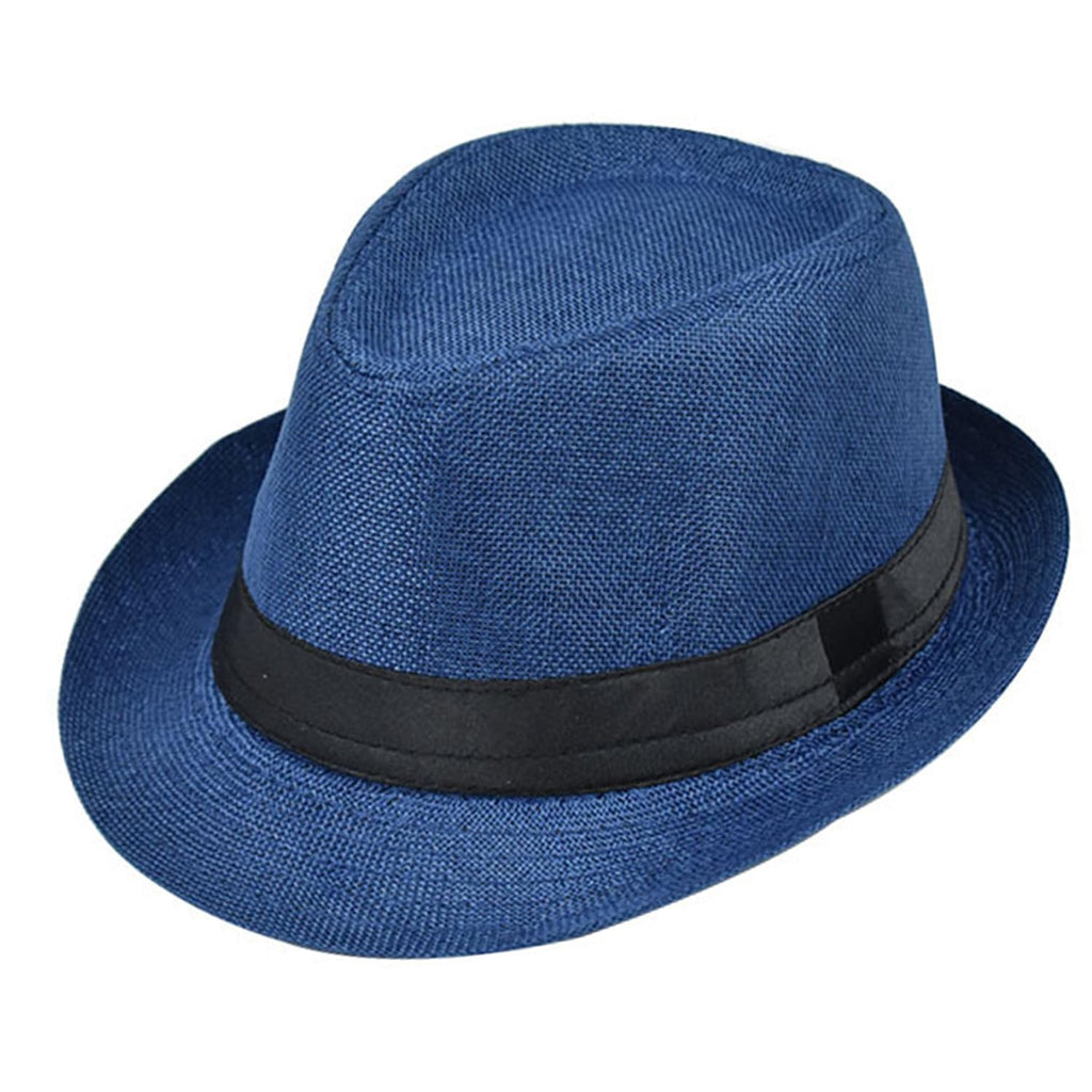 Giroir Fedora Hats for Men Women Short Brim Unisex Summer Beach Style 1920s Party Accessories