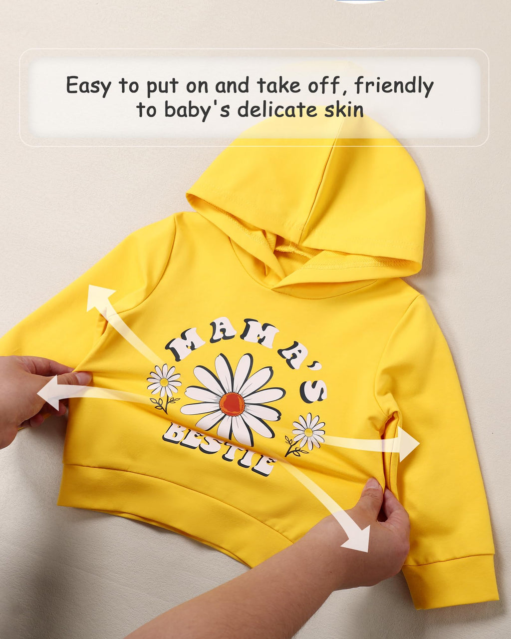 Coco&RARA Toddler Girls Clothes Baby Hoodie Sweatshirt Flower Sweatpants Outfits 2pcs Fall Winter Tracksuit Set 18M-6T