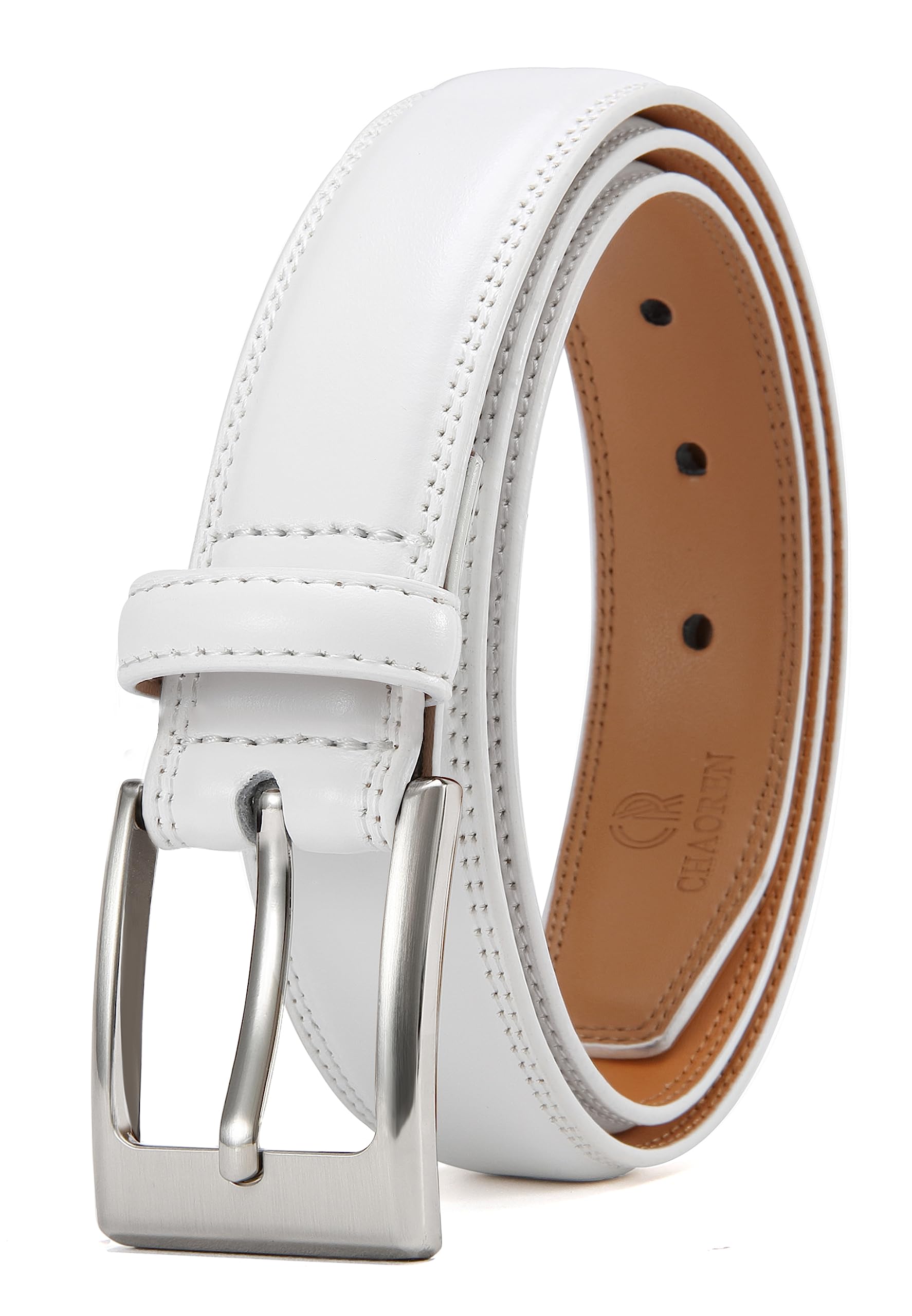 CHAOREN Mens Belts Leather 1 1/8" for Gift Men - Perfect Companion to Mens Dress Shoes