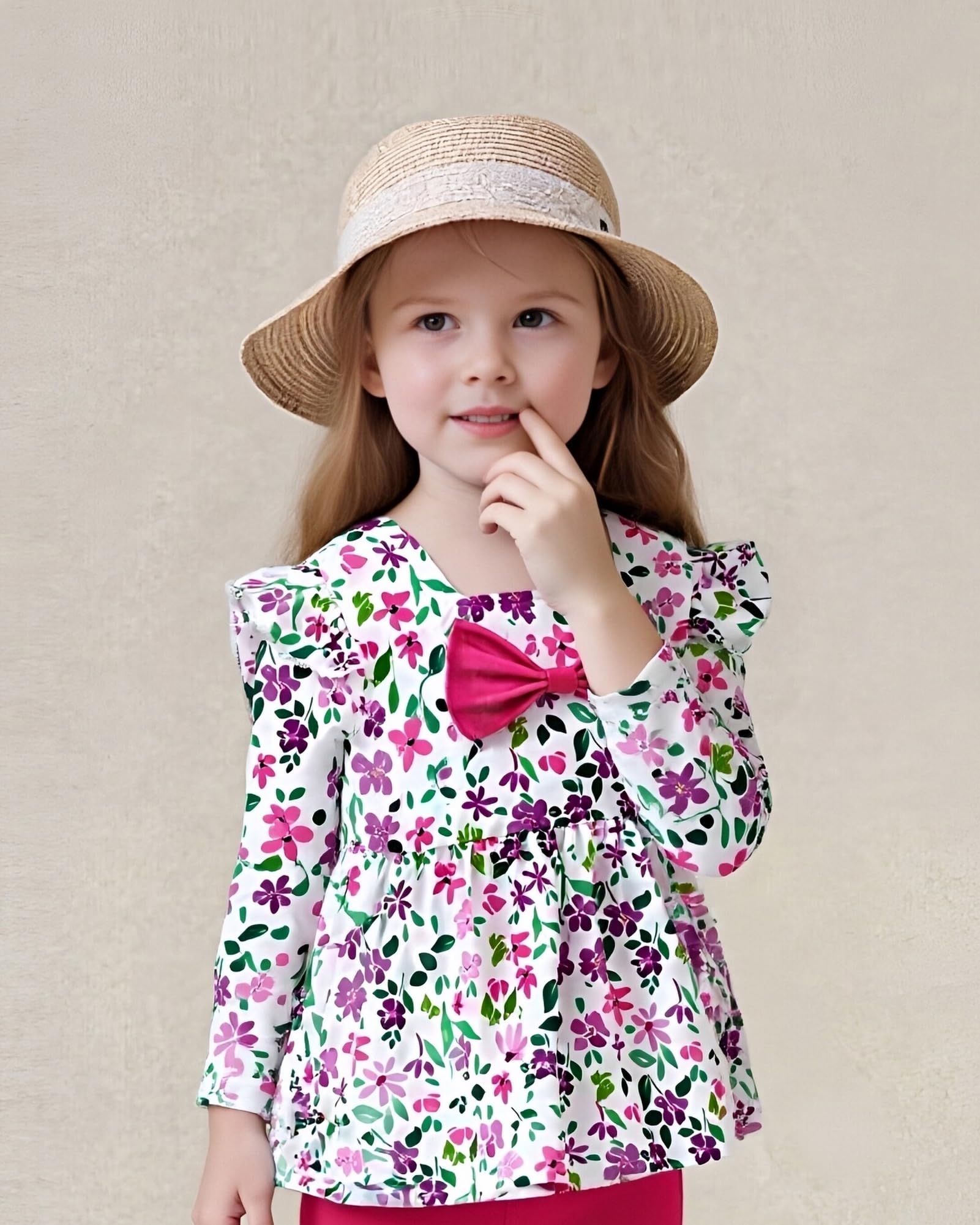 Toddler Girl Clothes 12M-6T Long Sleeves Ruffle Top+Ruffle Pants Toddler Girls Fall Winter Clothes