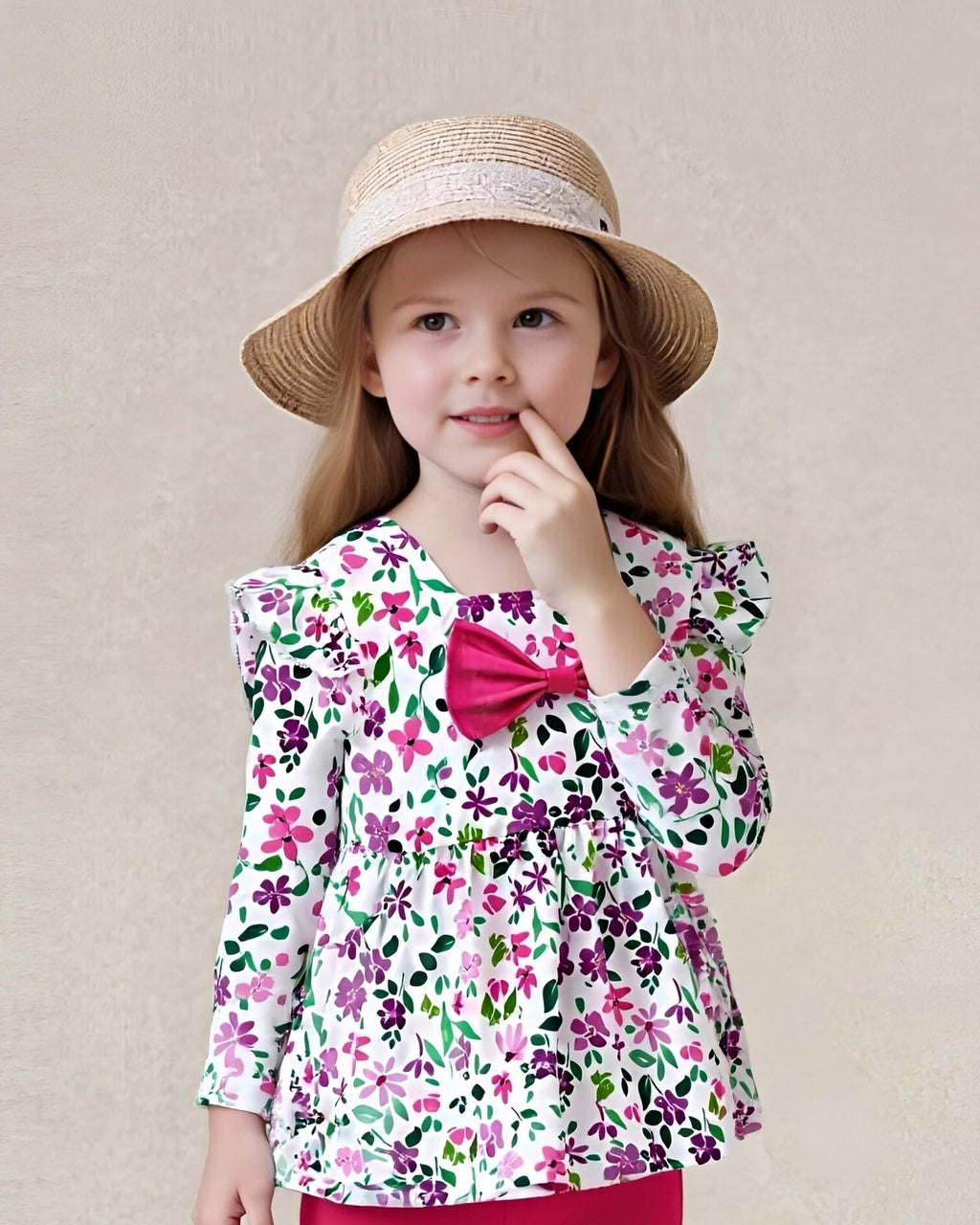 Toddler Girl Clothes 12M-6T Long Sleeves Ruffle Top+Ruffle Pants Toddler Girls Fall Winter Clothes