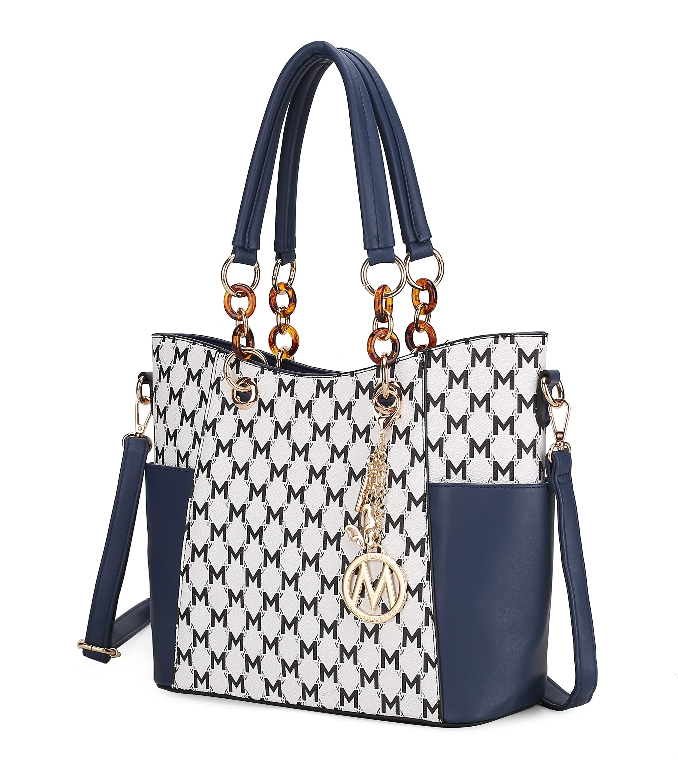 MKF Collection Shoulder Bag for Women, Vegan Leather Handbag Purse Top-Handle Crossbody Bag Tote Bag by Mia K