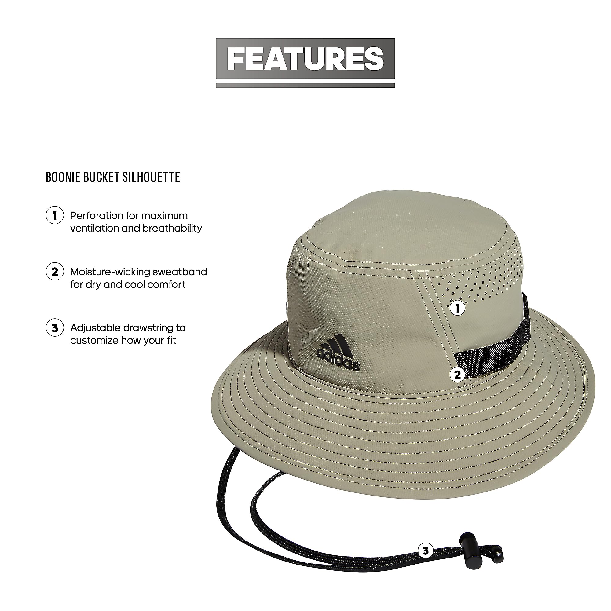 Adidas Mens Victory Bucket Hat for Men – Athletic Sun Cap for Outdoors