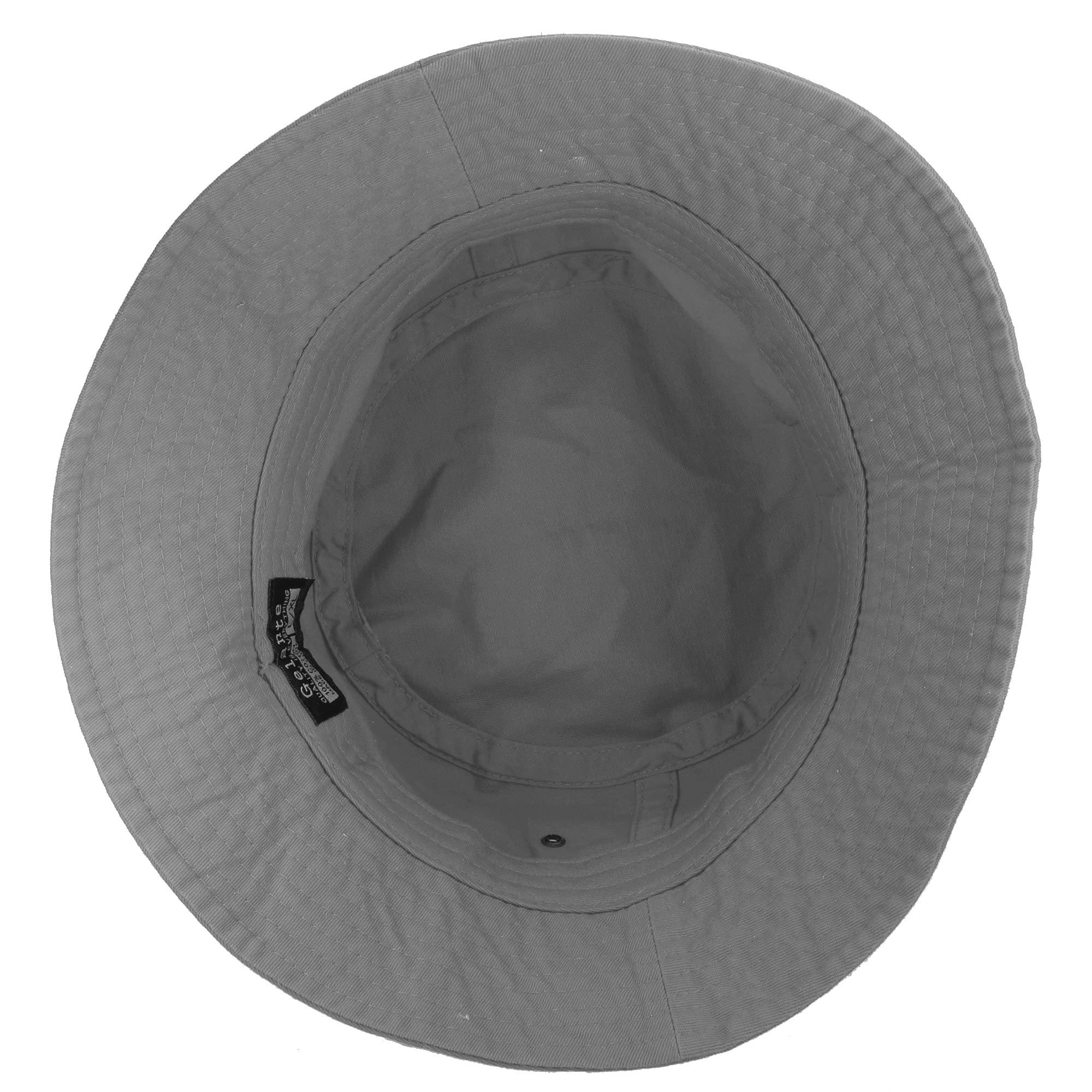Gelante Solid Color 100% Cotton Bucket Hat for Women and Men Packable Travel Summer Beach Hat