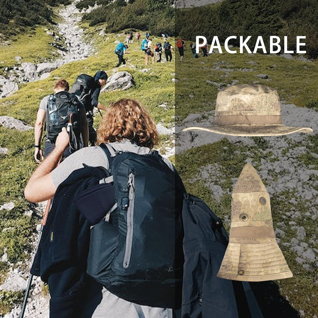 Sun Hats for Men Women Bucket Hat UPF 50+ UV Protection Boonie Hat for Safari Fishing Hiking Garden Beach