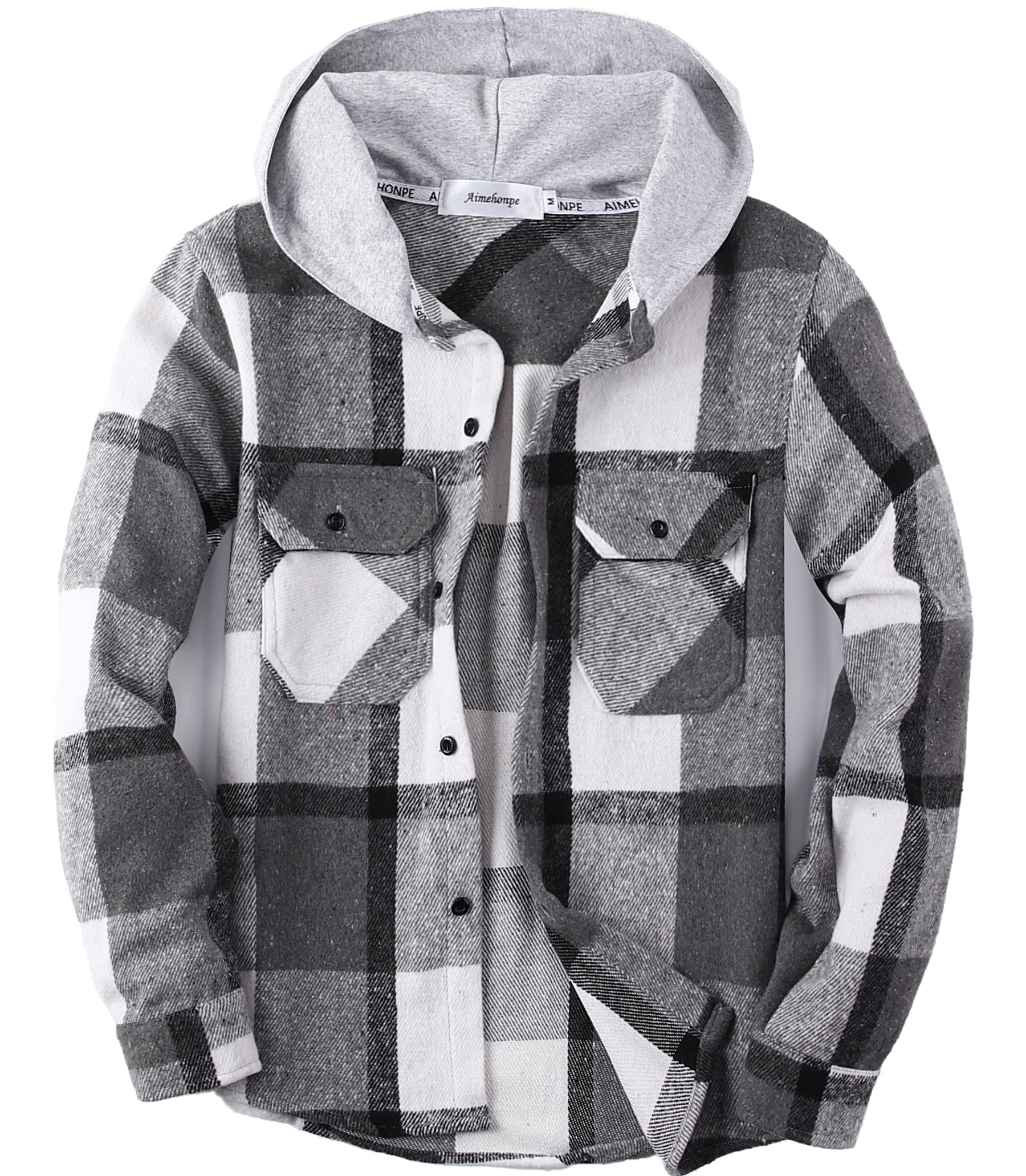 Boys Girls Casual Flannel Plaid Hoodies Spring Fashion Button Down Shirts Long Sleeve Cute Lightweight Jacket Coats