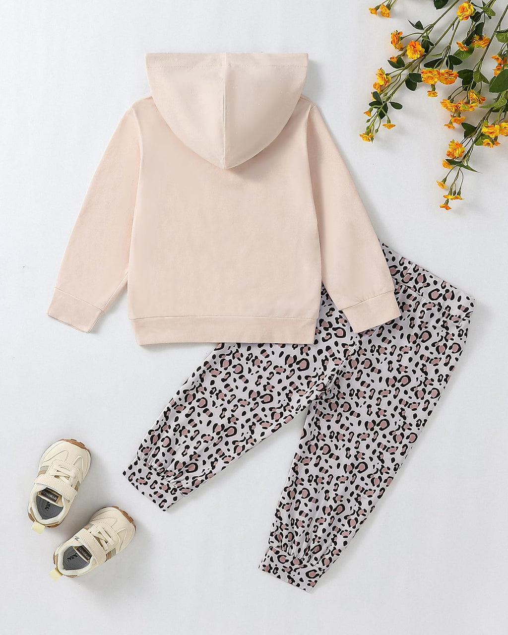 ZOEREA Toddler Girls Clothes Baby Outfits Letter Hoodie Sweatshirts Flower Sweatpants 2Pcs Tracksuit Fall Winter Clothing