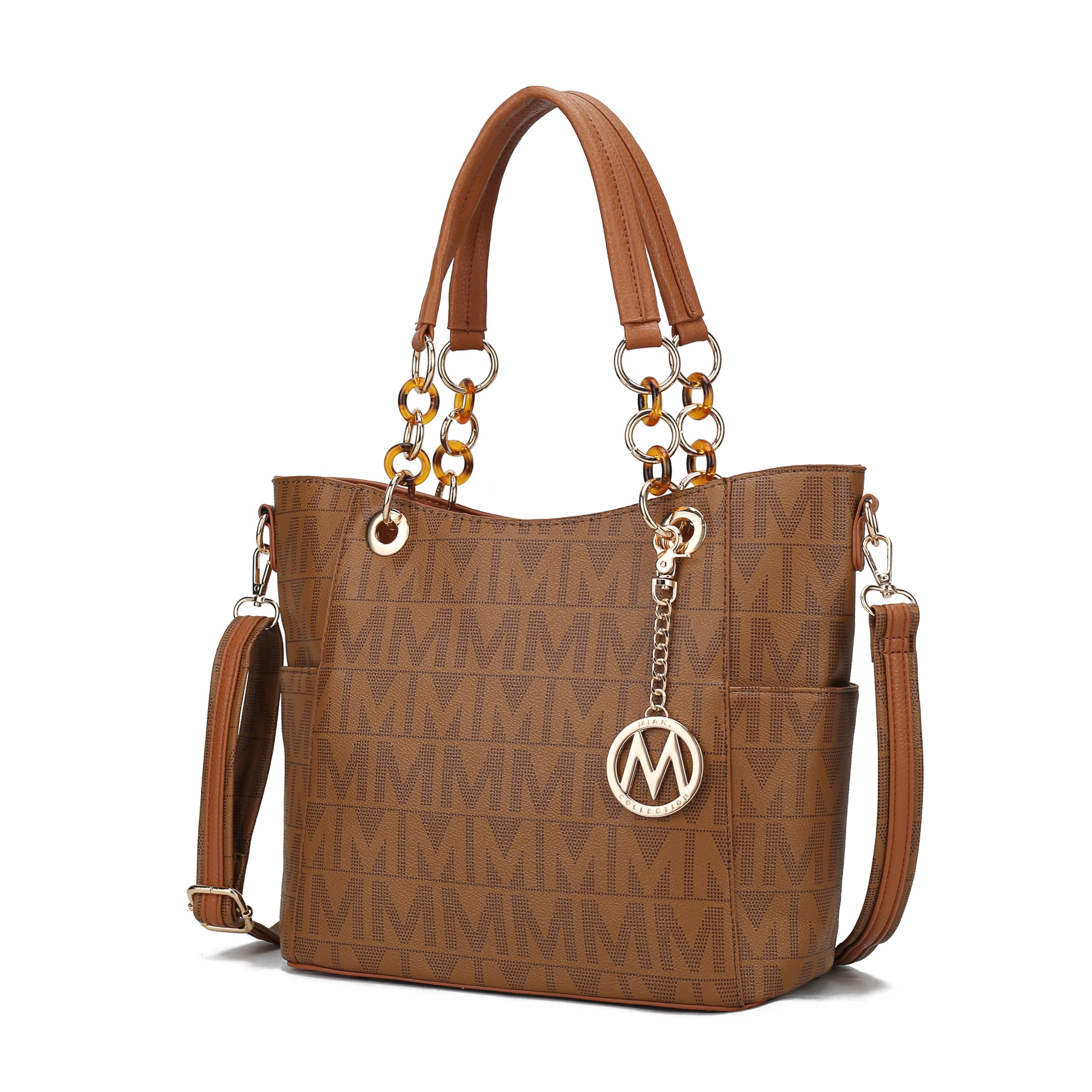 MKF Collection Shoulder Bag for Women, Vegan Leather Handbag Purse Top-Handle Crossbody Bag Tote Bag by Mia K