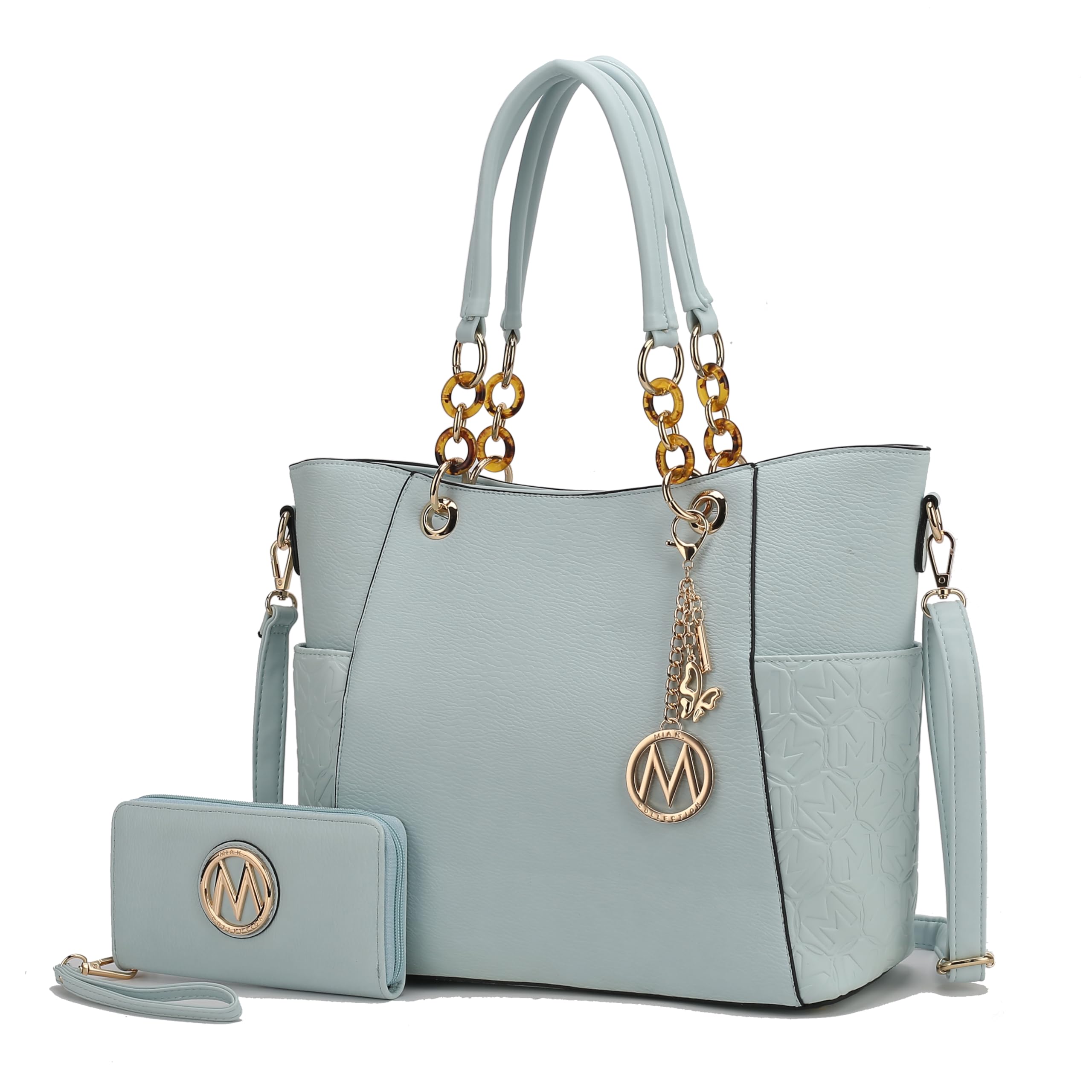 MKF Collection Tote Bag for Women, Handbag Set with Wallet-Top-Handle- Vegan Leather Purse